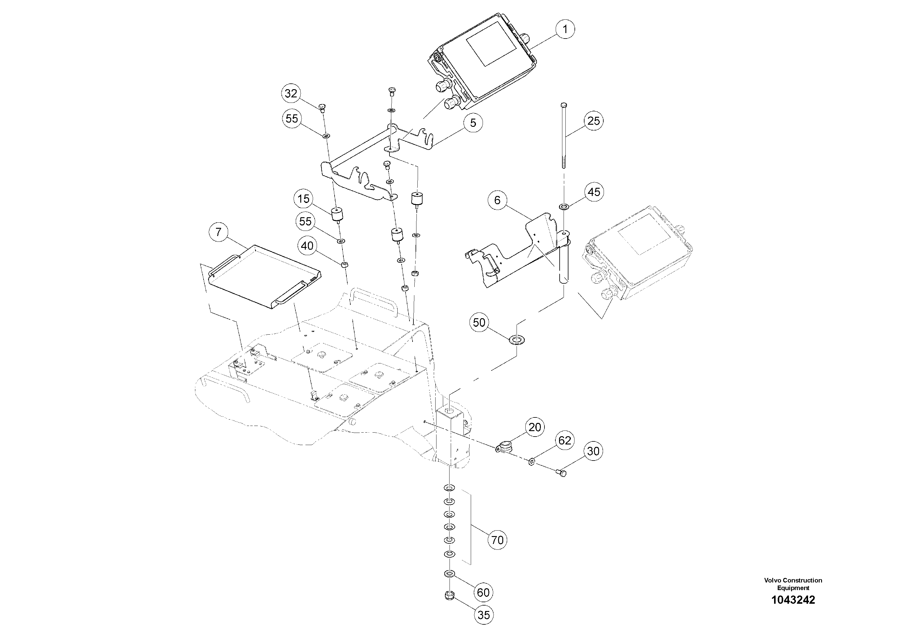Схема запчастей Volvo MW500 S/N 20591 - - 94897 Control Panel Kit 