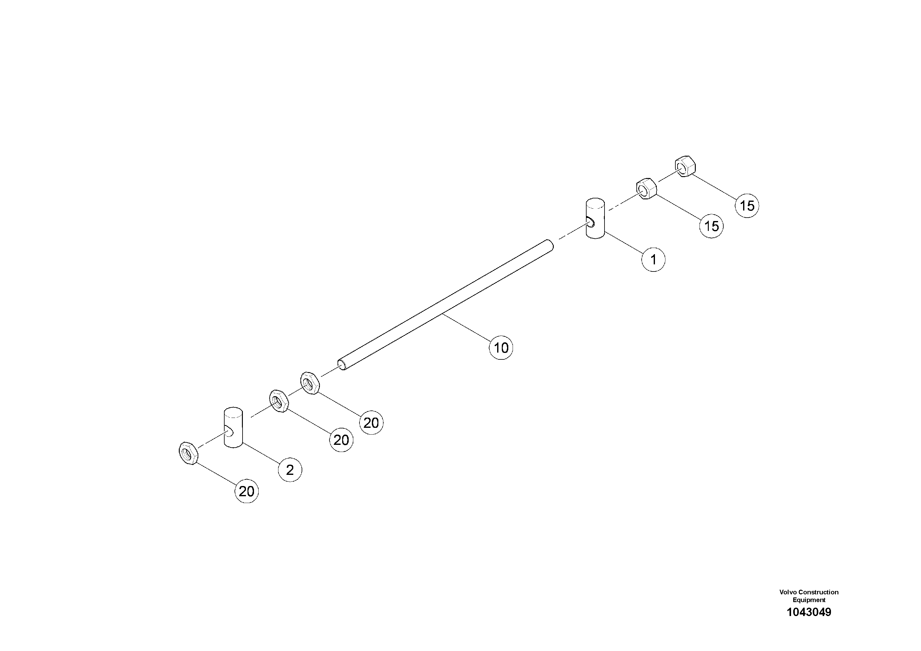 Схема запчастей Volvo MW500 S/N 20591 - - 95122 Tool for Belt Replacing 