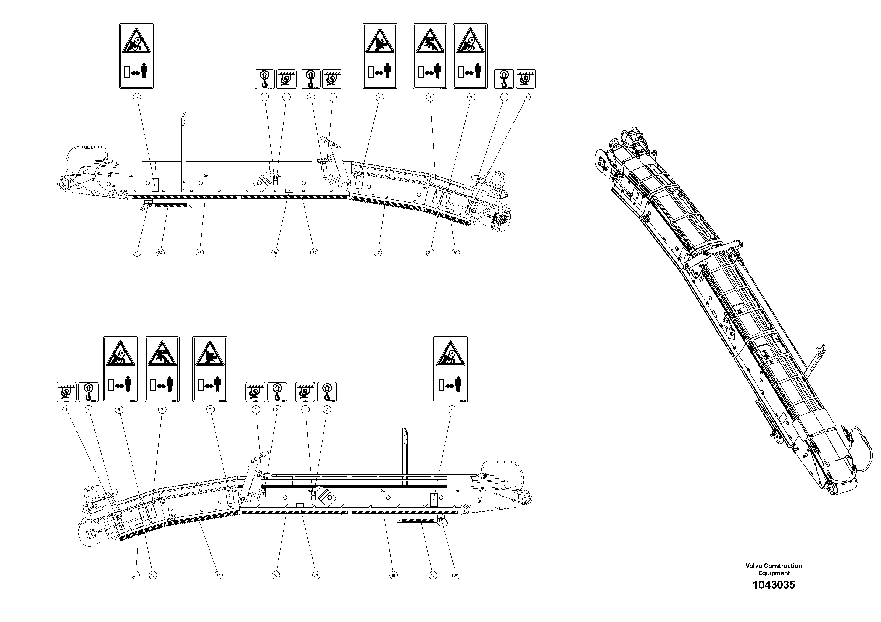 Схема запчастей Volvo MW500 S/N 20591 - - 87213 Signs Conveyor 