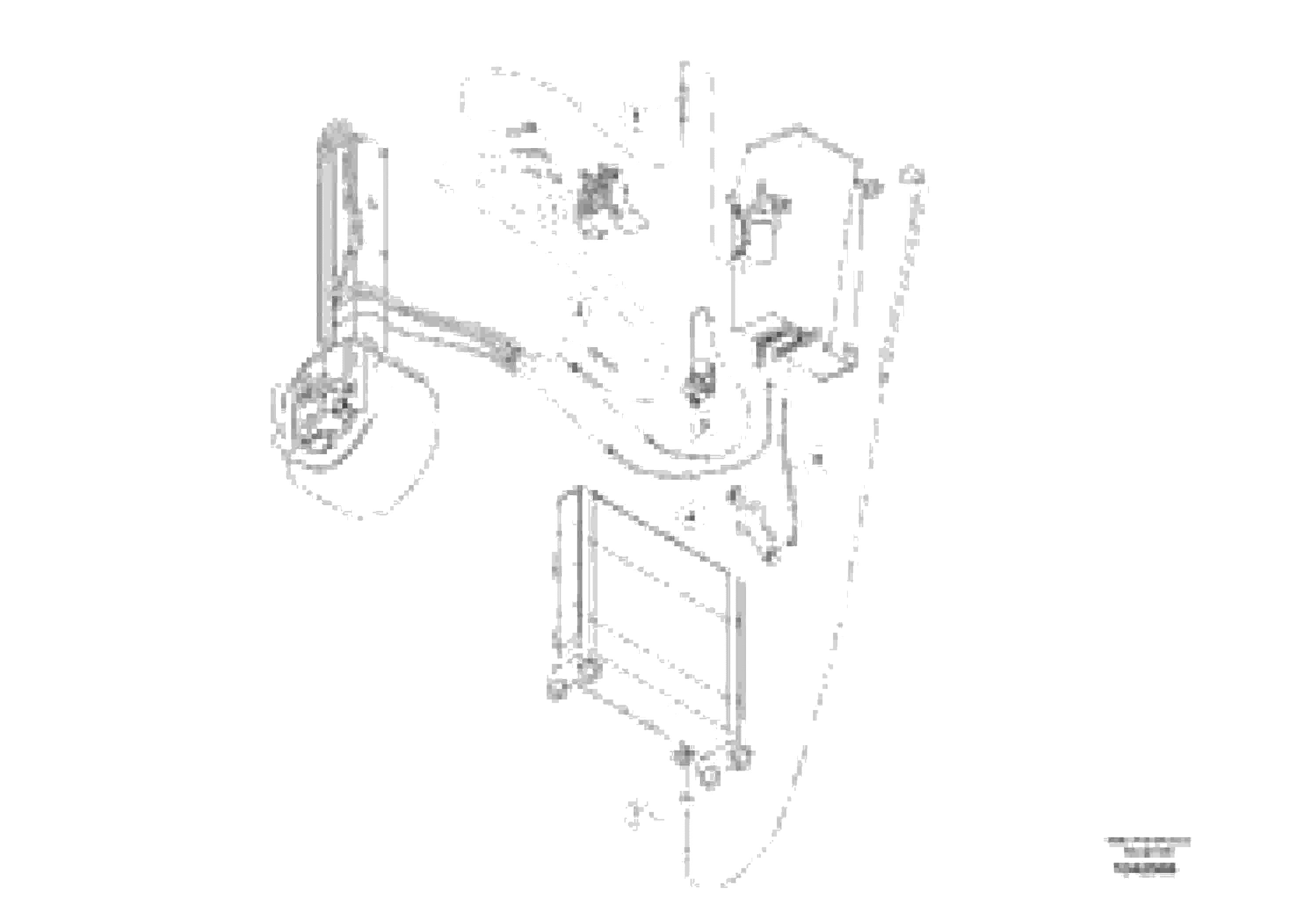 Схема запчастей Volvo MW500 S/N 20591 - - 93197 hose lines 