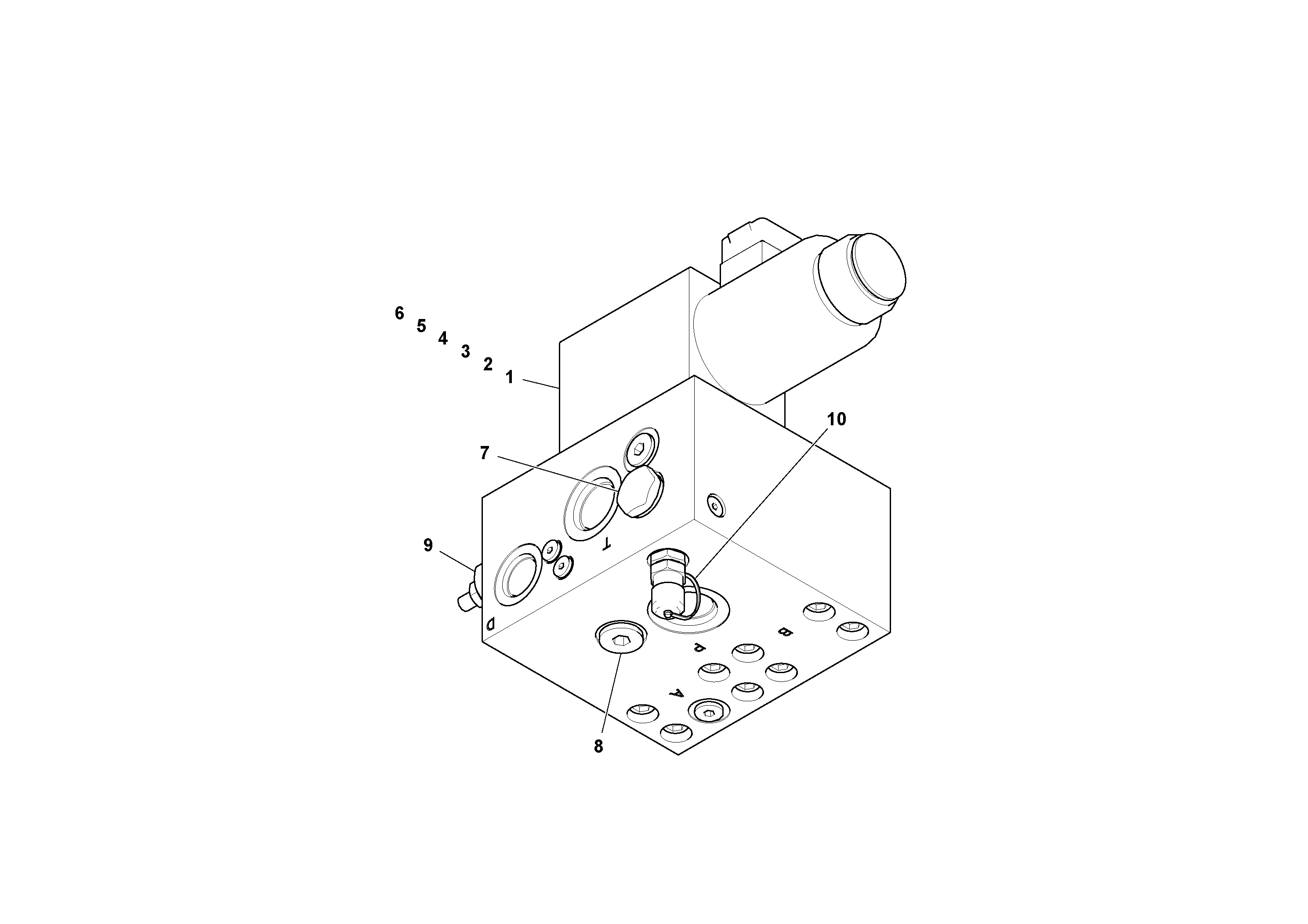Схема запчастей Volvo MT2000 S/N 197282,198000- - 80667 Корпус клапана (коллектор) 