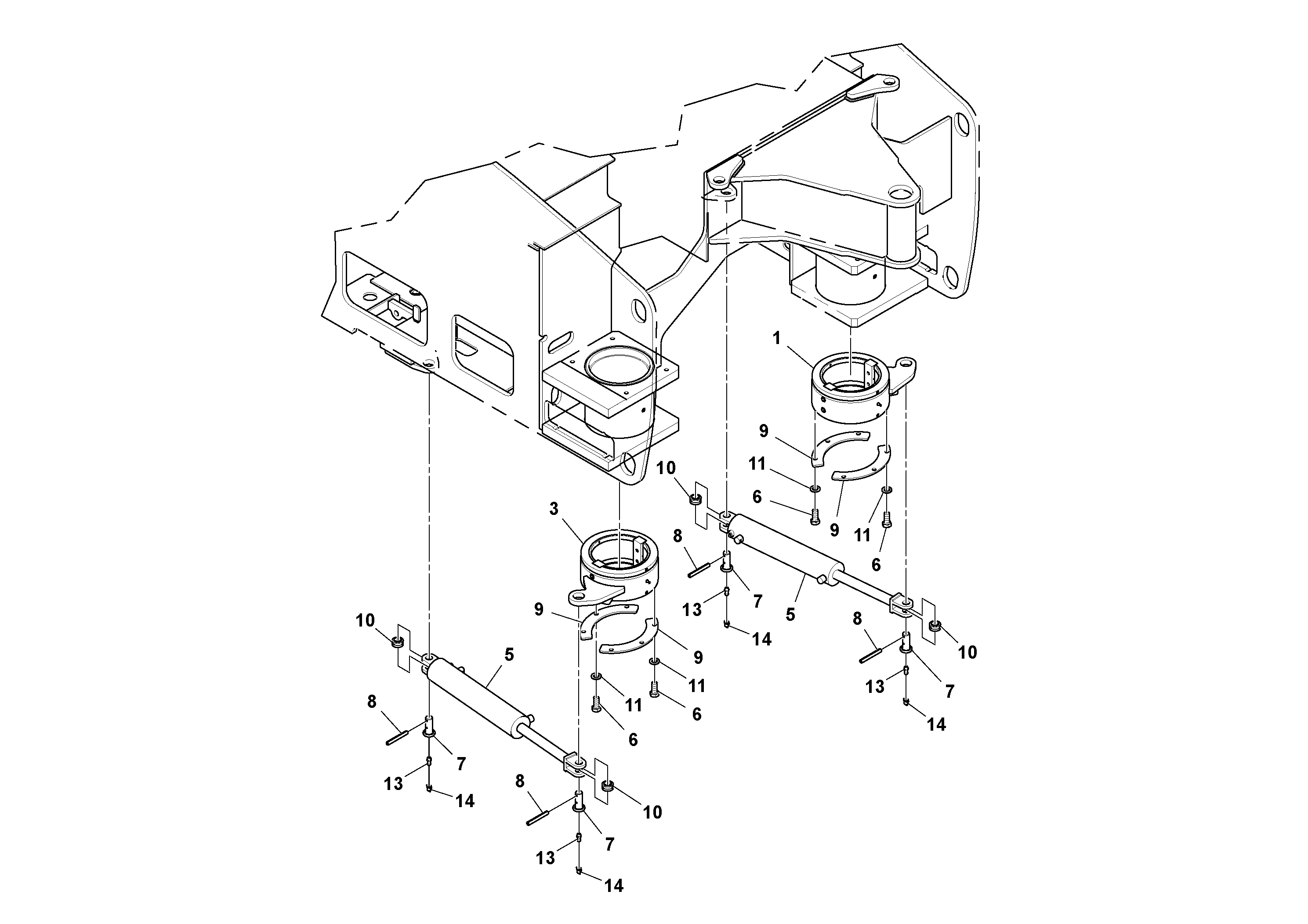 Схема запчастей Volvo MT2000 S/N 197282,198000- - 52680 Steering unit 