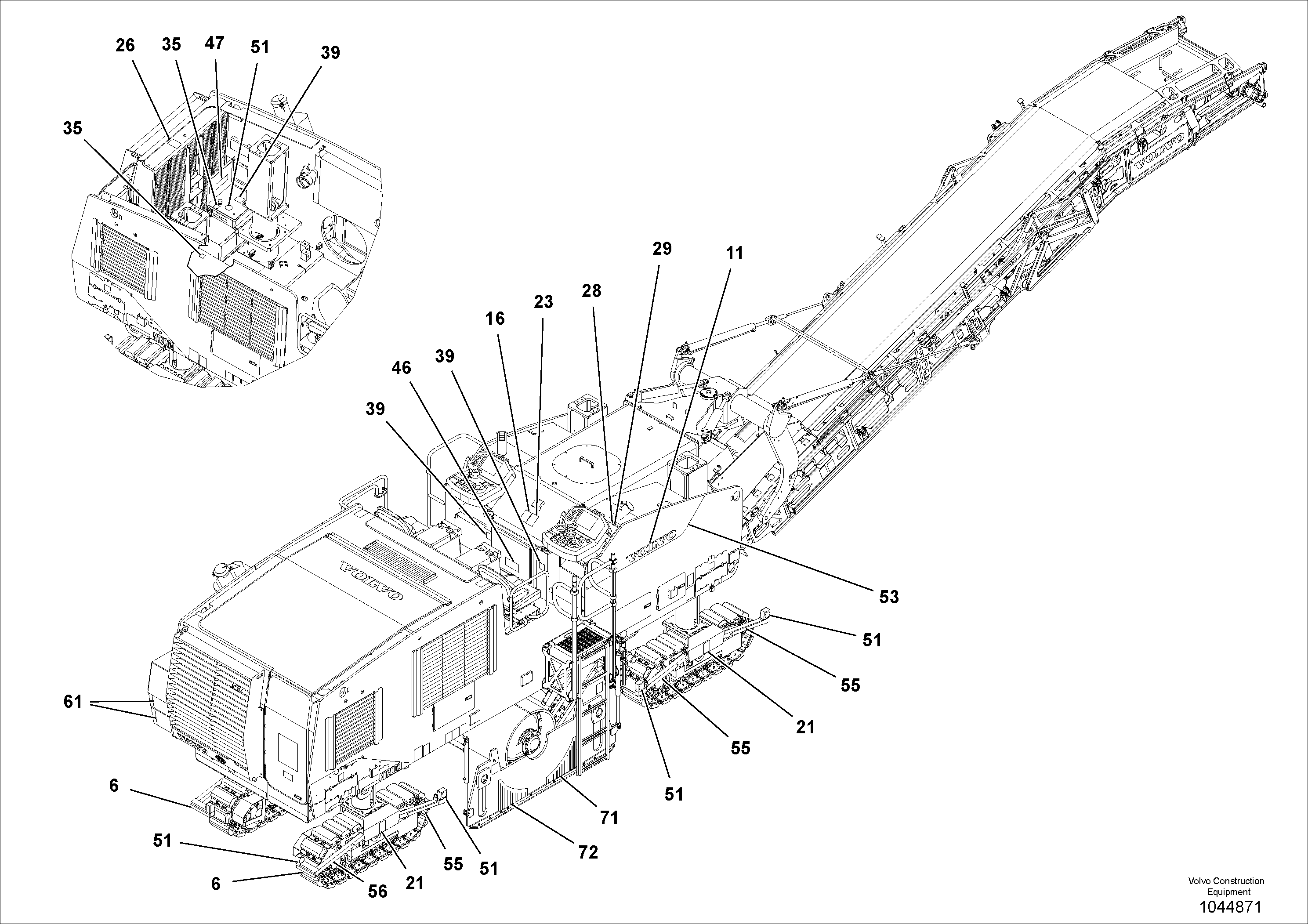 Схема запчастей Volvo MT2000 S/N 197282,198000- - 77791 Decal Installation 