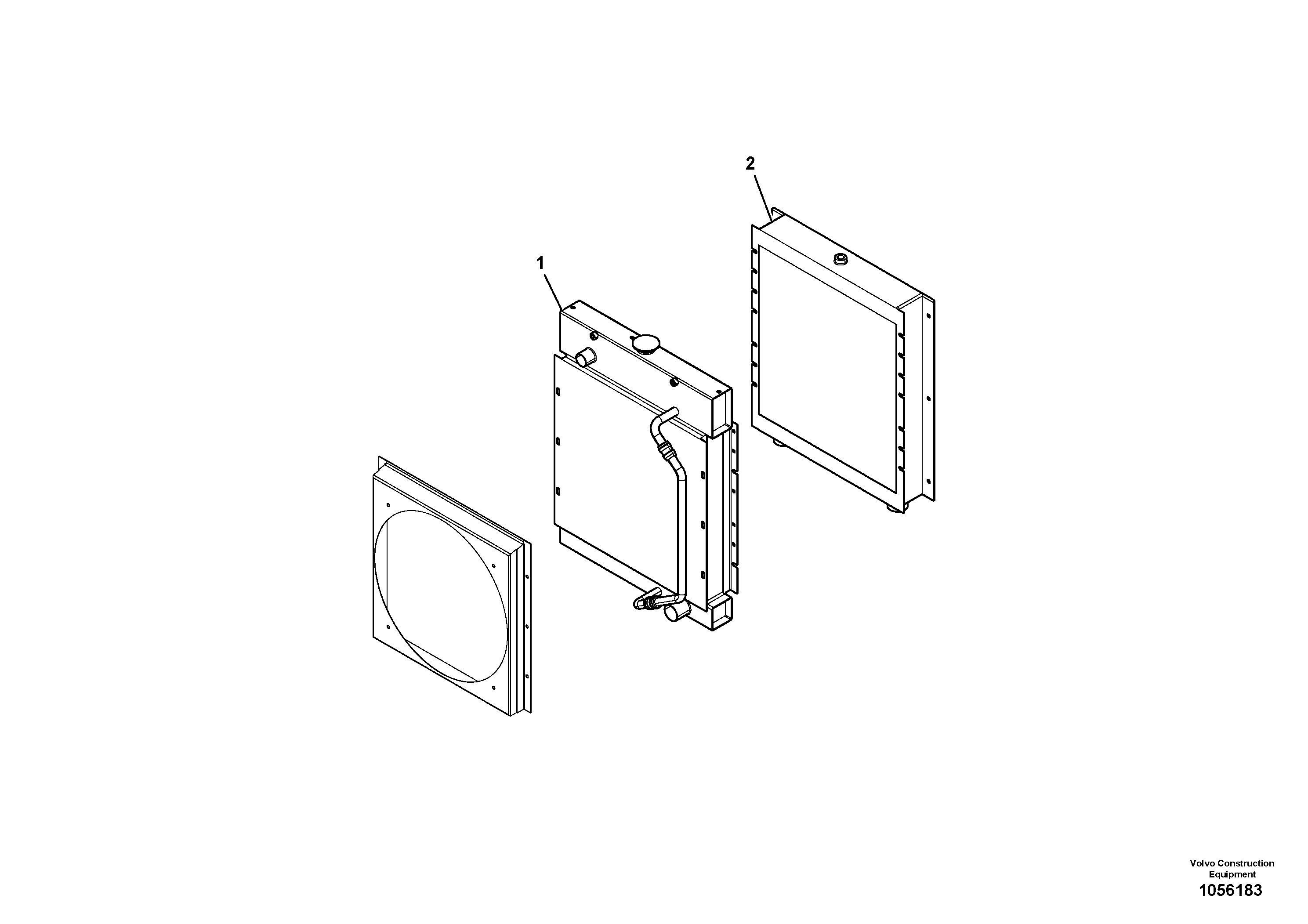 Схема запчастей Volvo ABG4361 S/N 0847503050 - - 95137 Radiator Assembly 