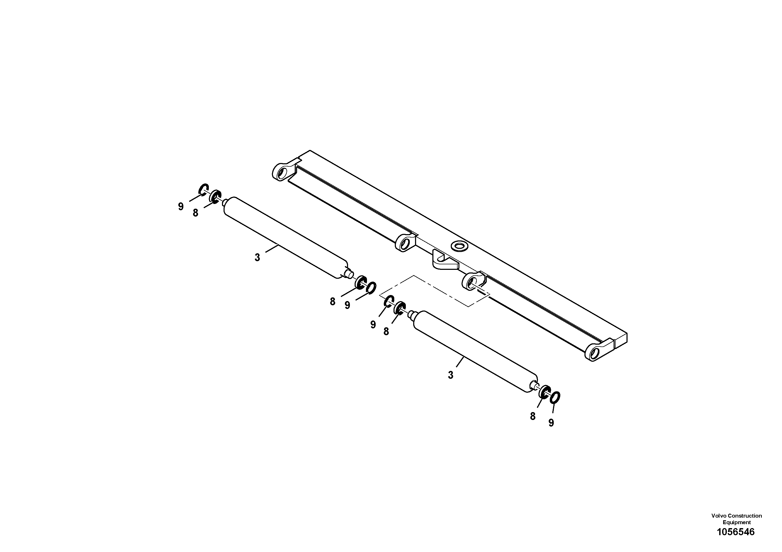 Схема запчастей Volvo ABG4361 S/N 0847503050 - - 93202 Beam Oscillation Complete 