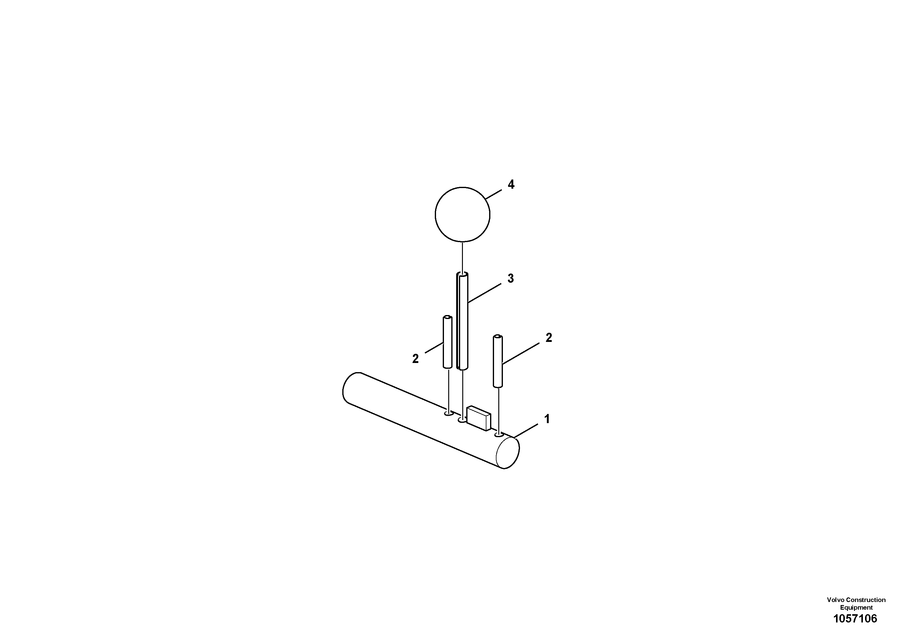 Схема запчастей Volvo ABG4361 S/N 0847503050 - - 94077 Adjusting Pin Assembly 