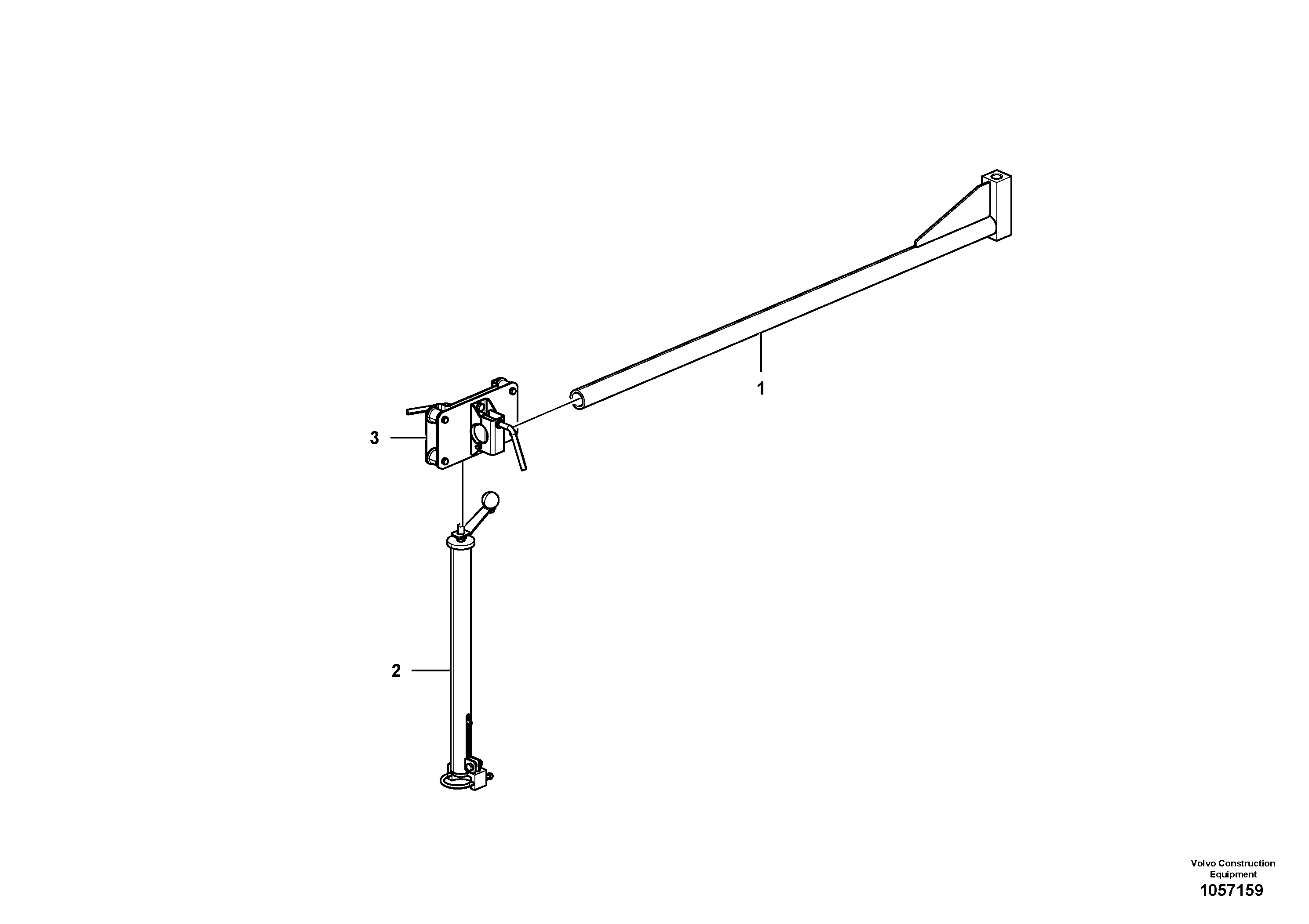 Схема запчастей Volvo ABG4361 S/N 0847503050 - - 91787 Mech Control Grade Sensor Assembly 