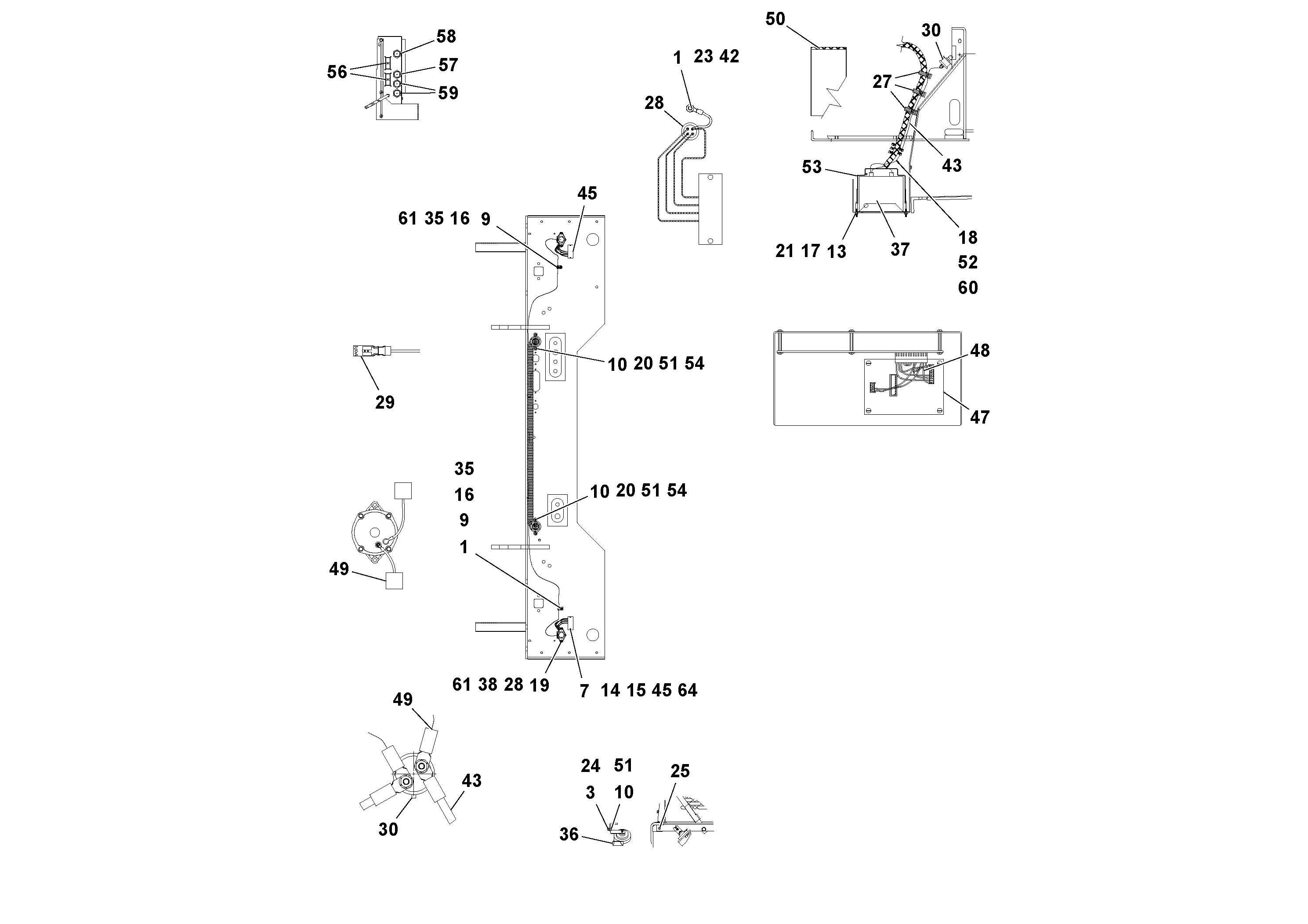 Схема запчастей Volvo PF3172/PF3200 S/N 197507- - 45237 Electrical Installation 