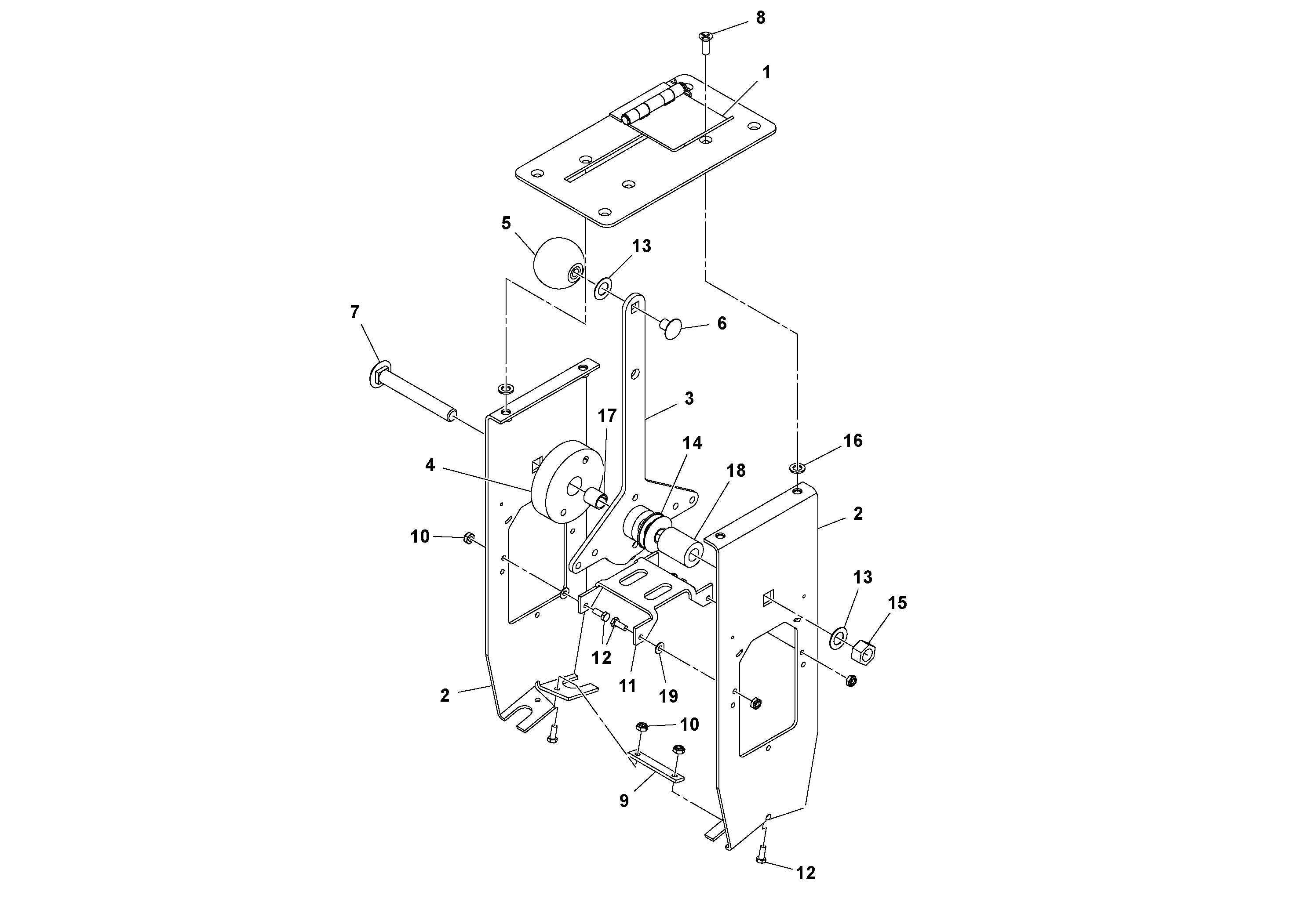 Схема запчастей Volvo PF3172/PF3200 S/N 197507- - 1883 Traction Control Assembly 