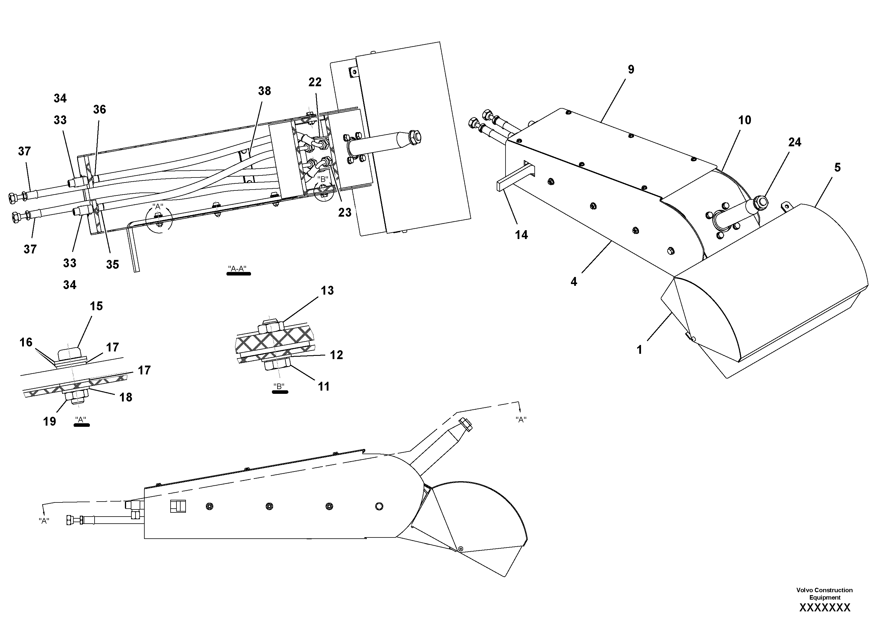 Схема запчастей Volvo PF3172/PF3200 S/N 197507- - 45430 Operators Control and Steering Console 