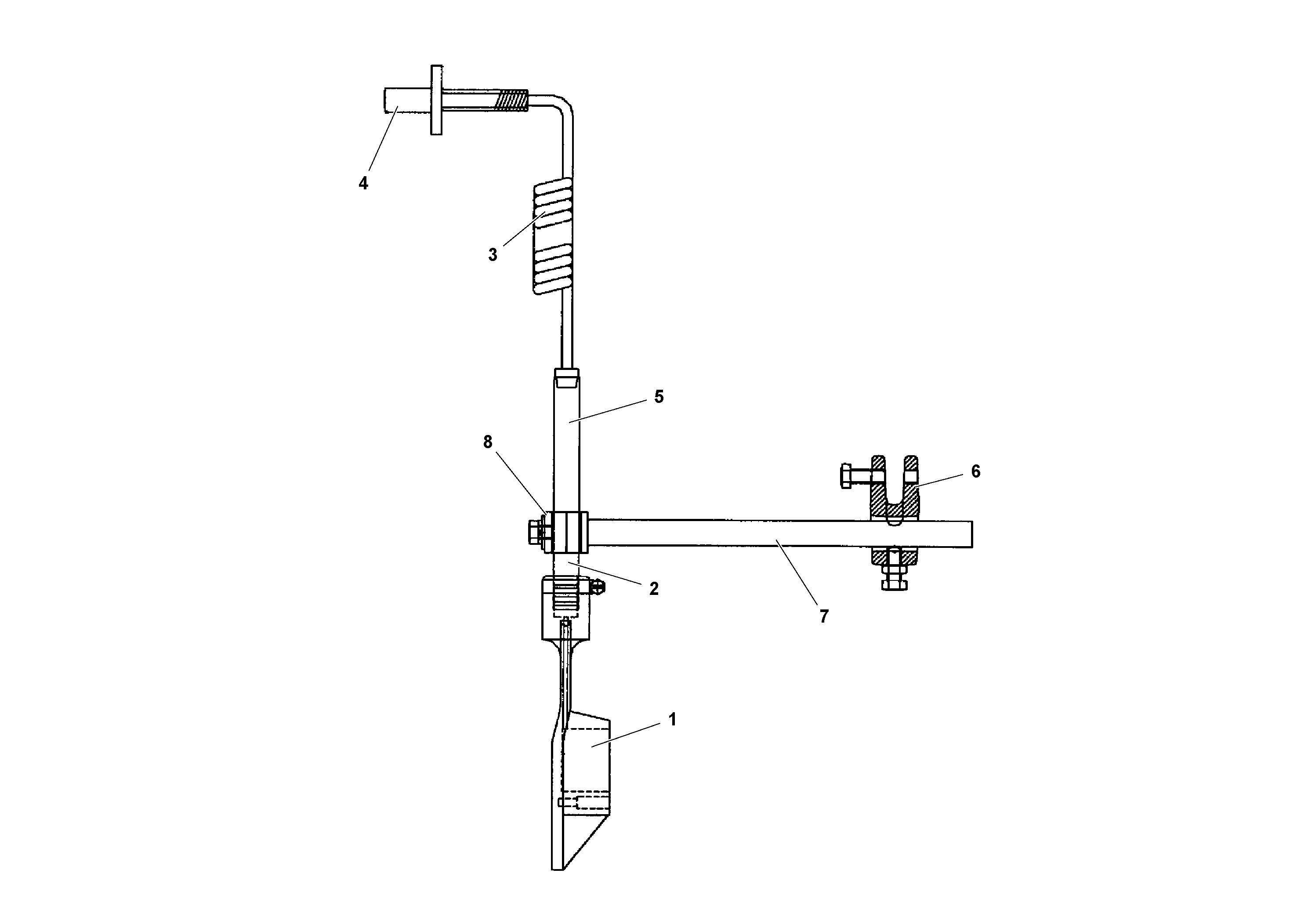 Схема запчастей Volvo PF3172/PF3200 S/N 197507- - 102996 Feed Control Paddle Assembly 