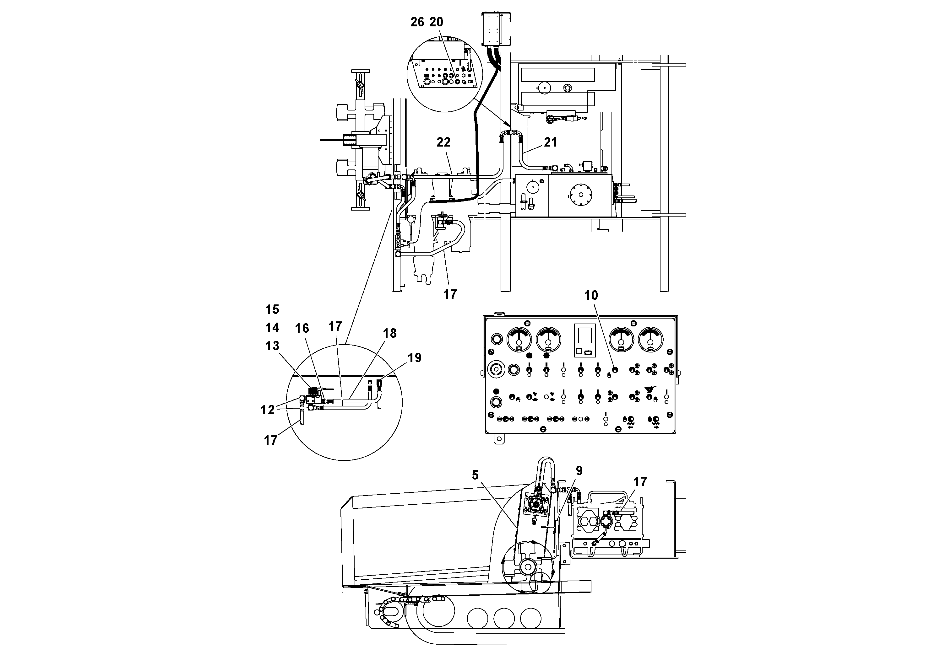 Схема запчастей Volvo PF3172/PF3200 S/N 197507- - 77277 Generator Pump Option 