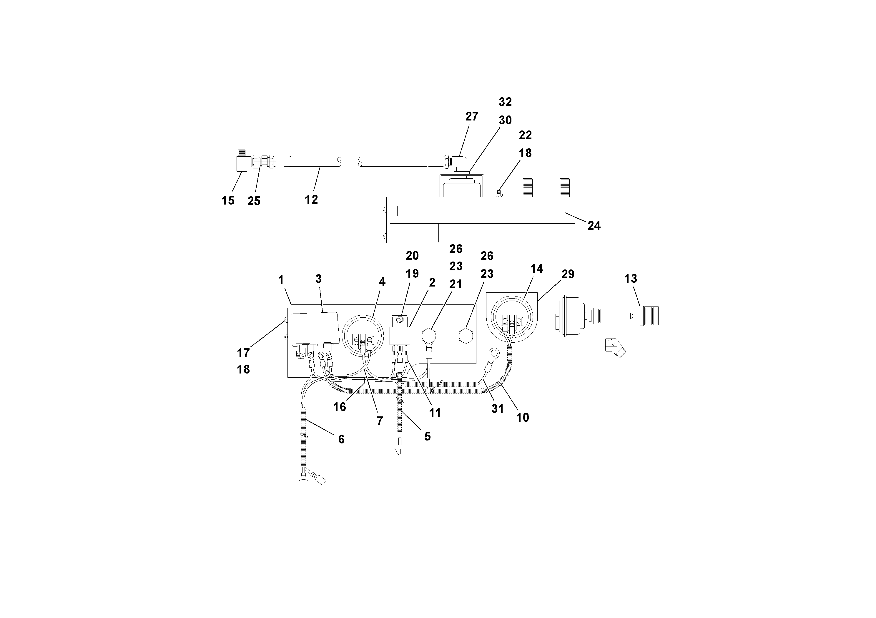 Схема запчастей Volvo PF3172/PF3200 S/N 197507- - 84459 Engine Shutdown Kit 