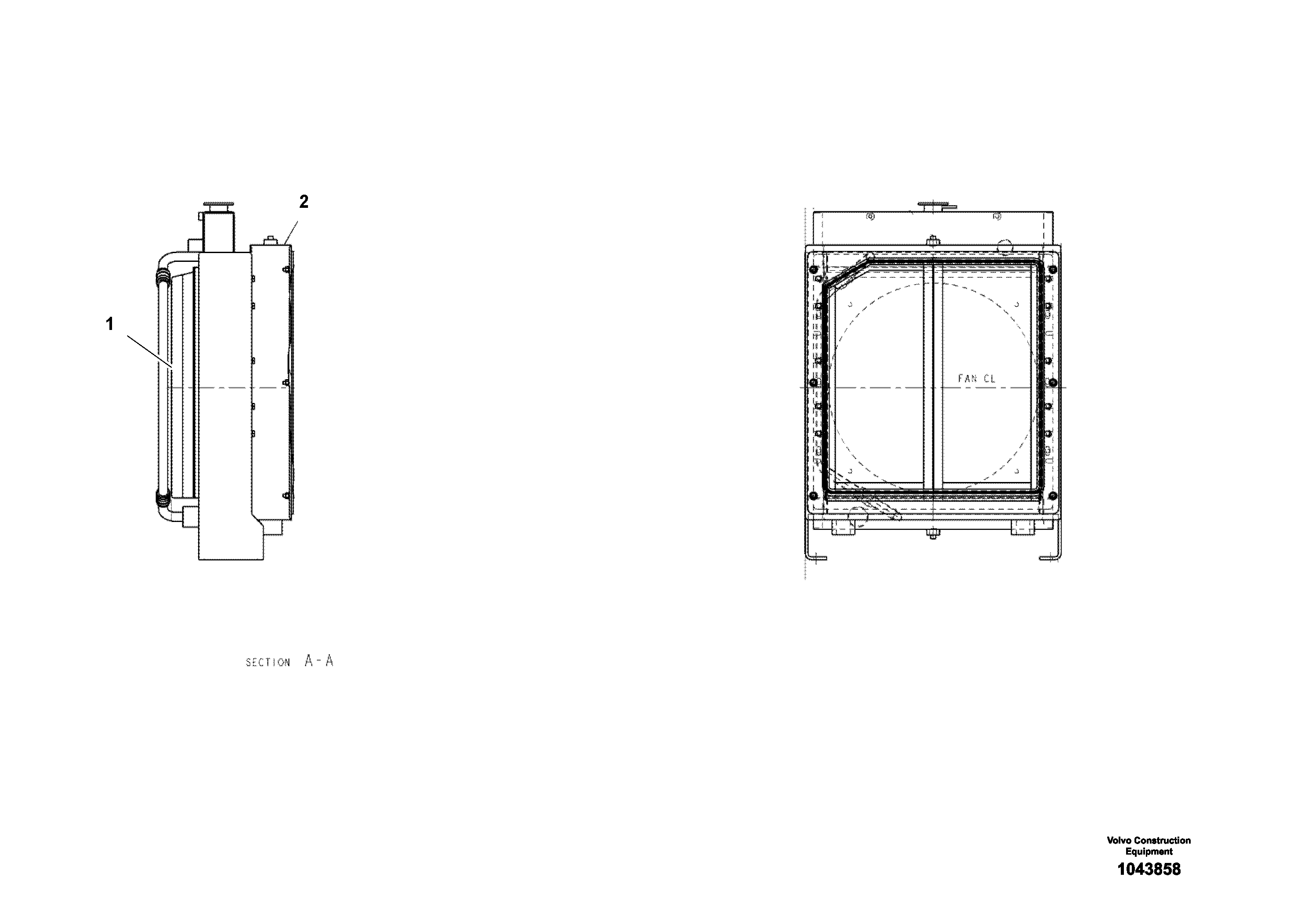 Схема запчастей Volvo ABG4371 S/N 0847503049- - 93727 Radiator Assembly 