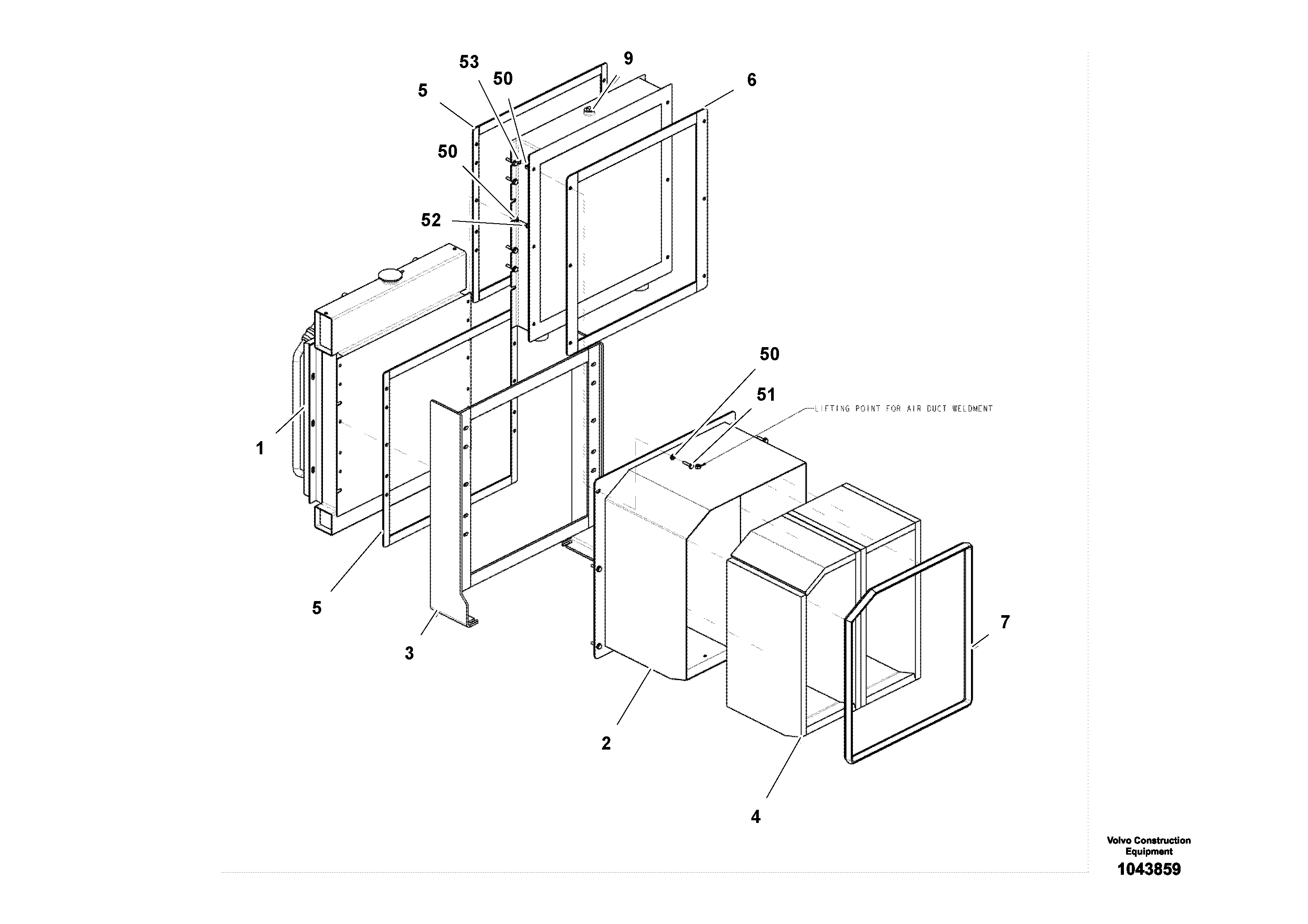 Схема запчастей Volvo ABG4371 S/N 0847503049- - 93874 Installation Roc 