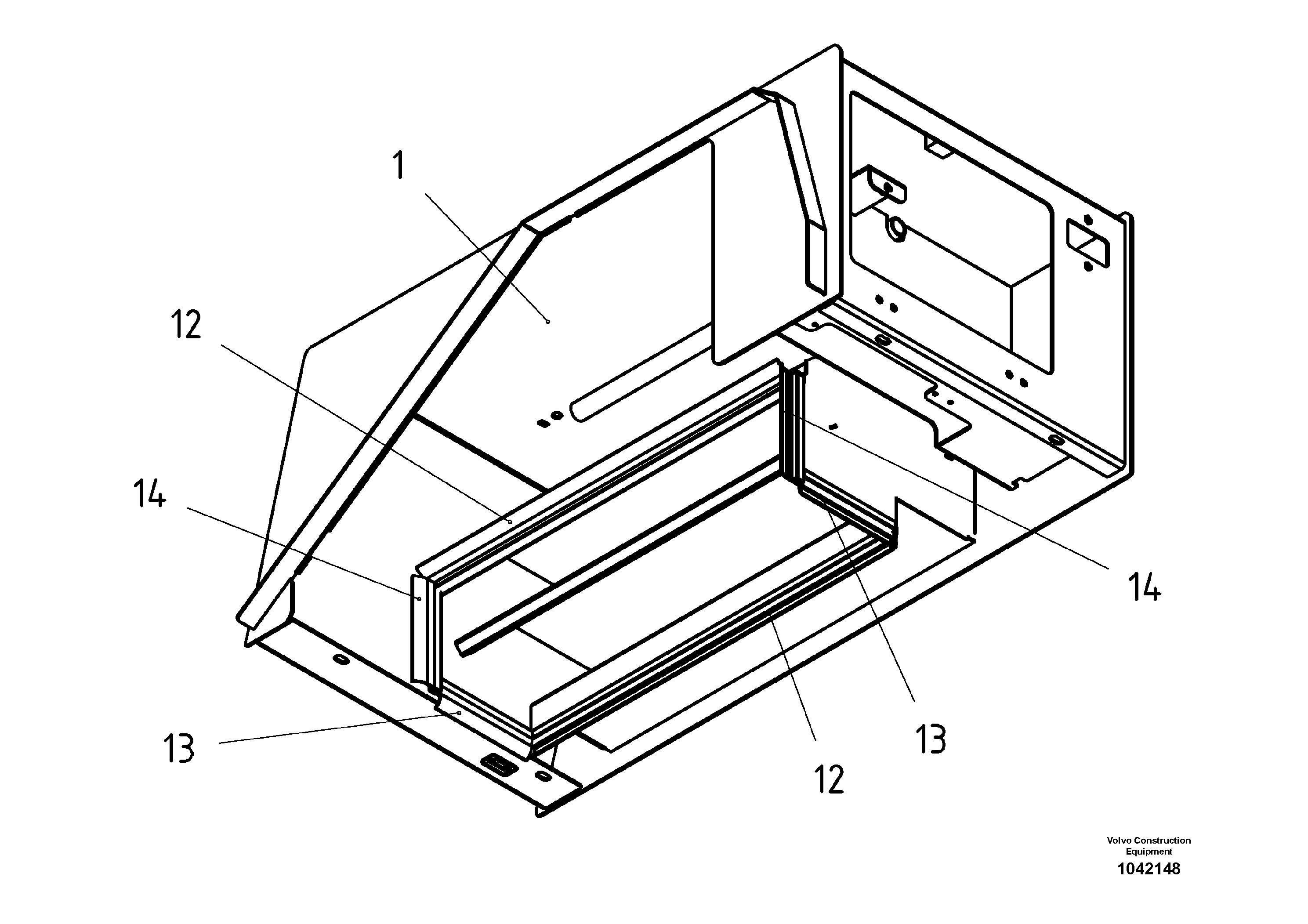 Схема запчастей Volvo ABG3870 - 52050 Radiator Cover ABG3870 S/N 20538 -