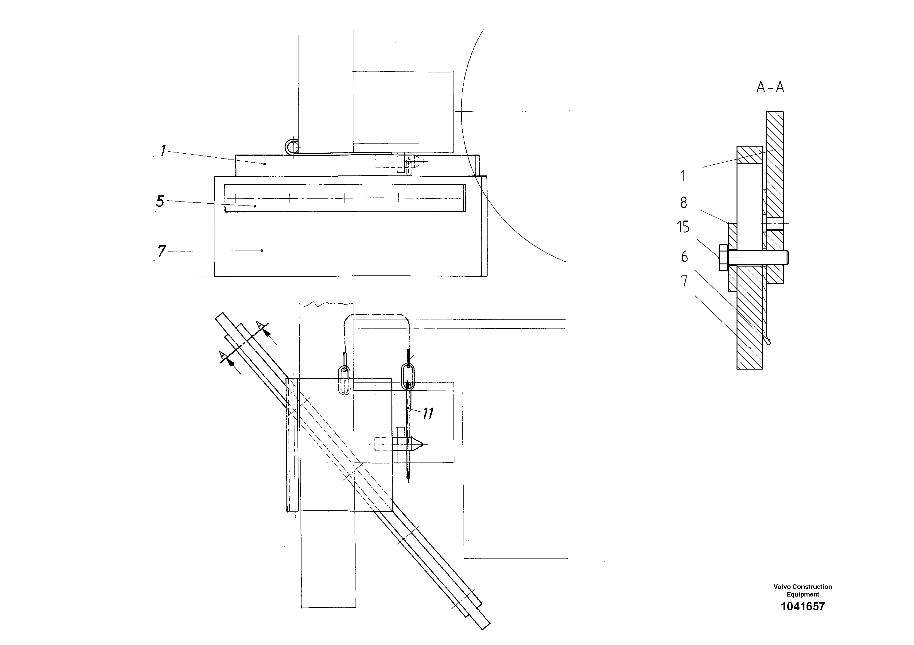 Схема запчастей Volvo ABG3870 - 54684 Scraper Assembly ABG3870 S/N 20538 -