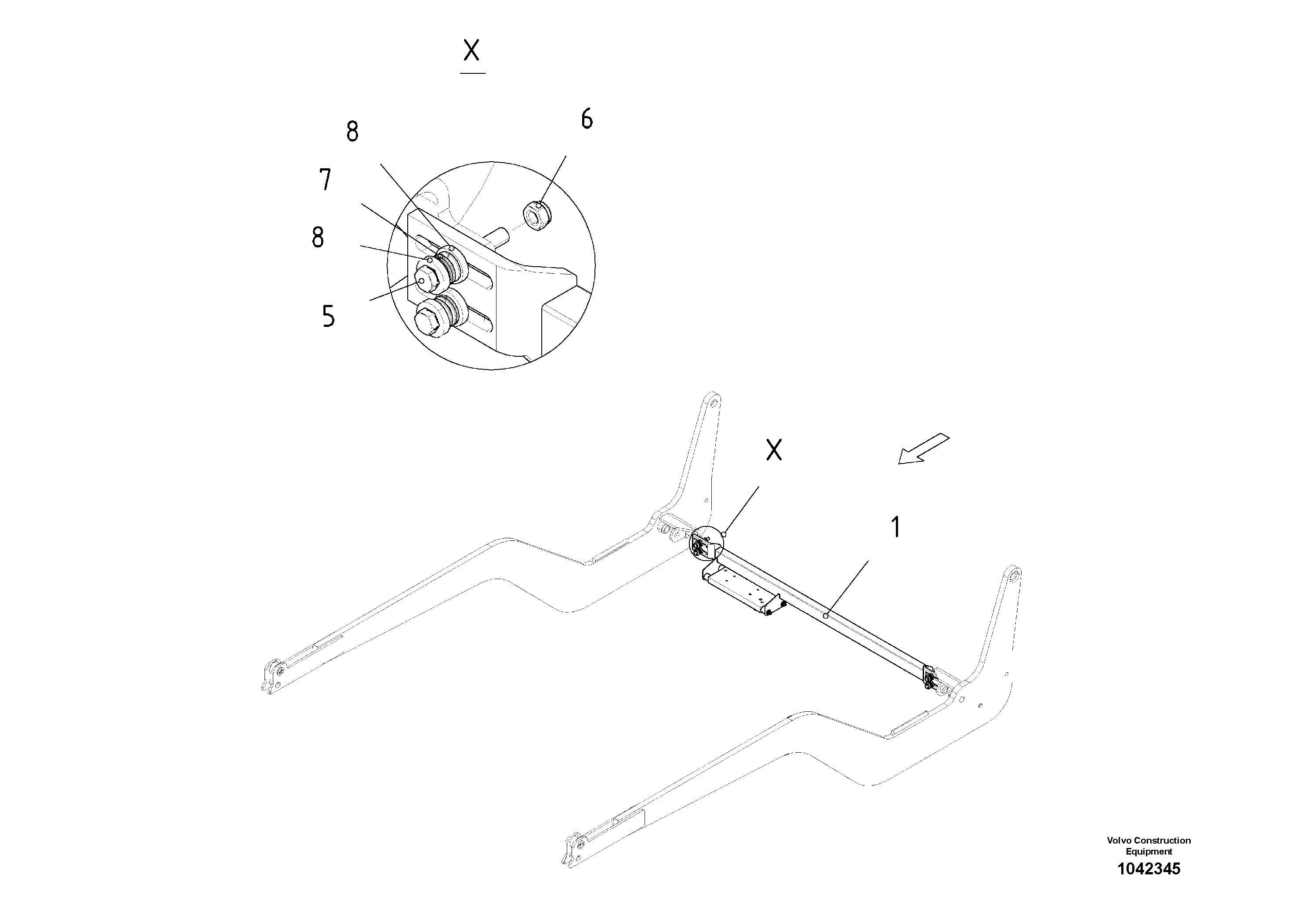 Схема запчастей Volvo ABG3870 - 55641 Support For Slope Control ABG3870 S/N 20538 -