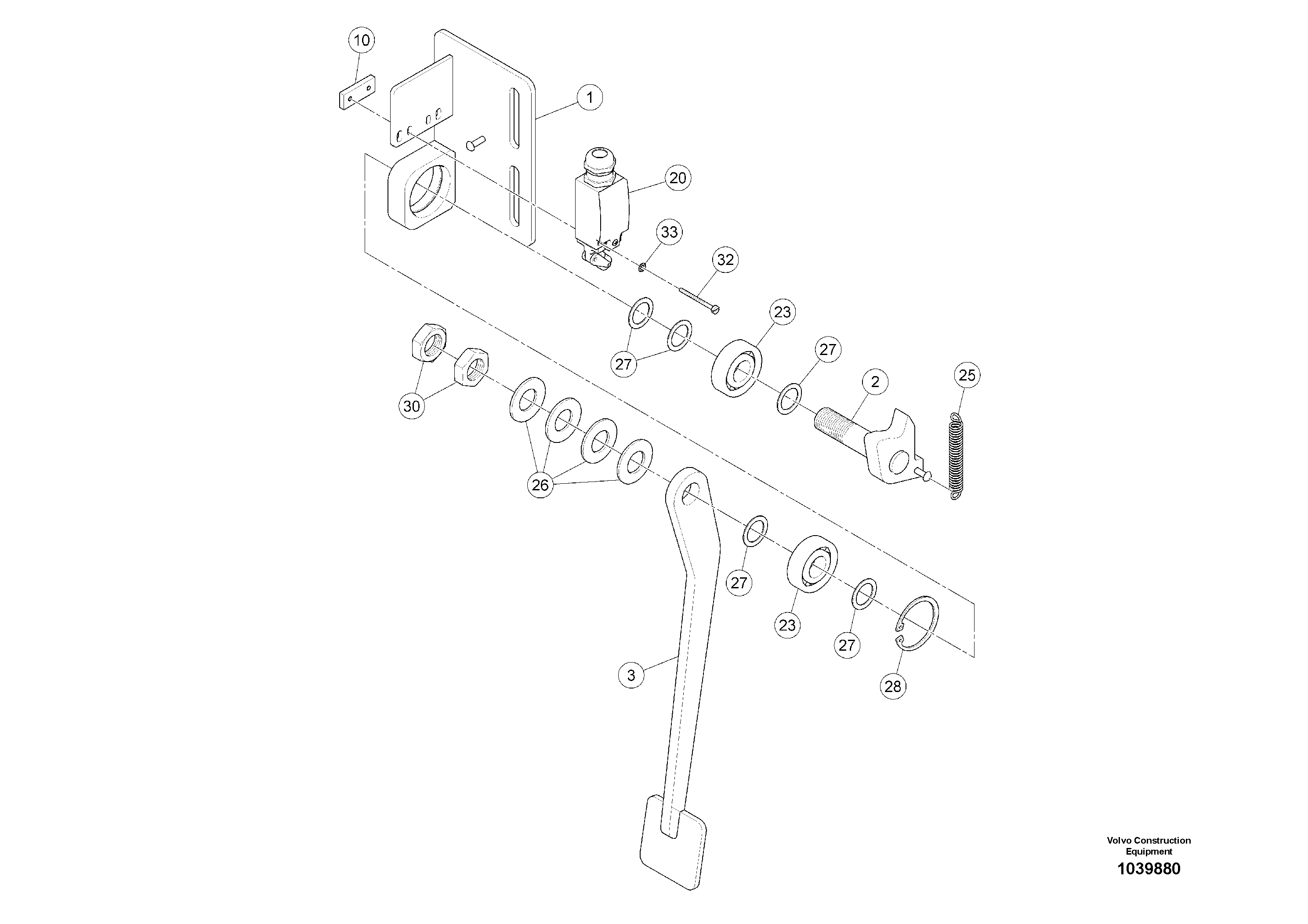 Схема запчастей Volvo ABG5770 - 92399 Mix Level Control Switch ABG5770 S/N 20740 -