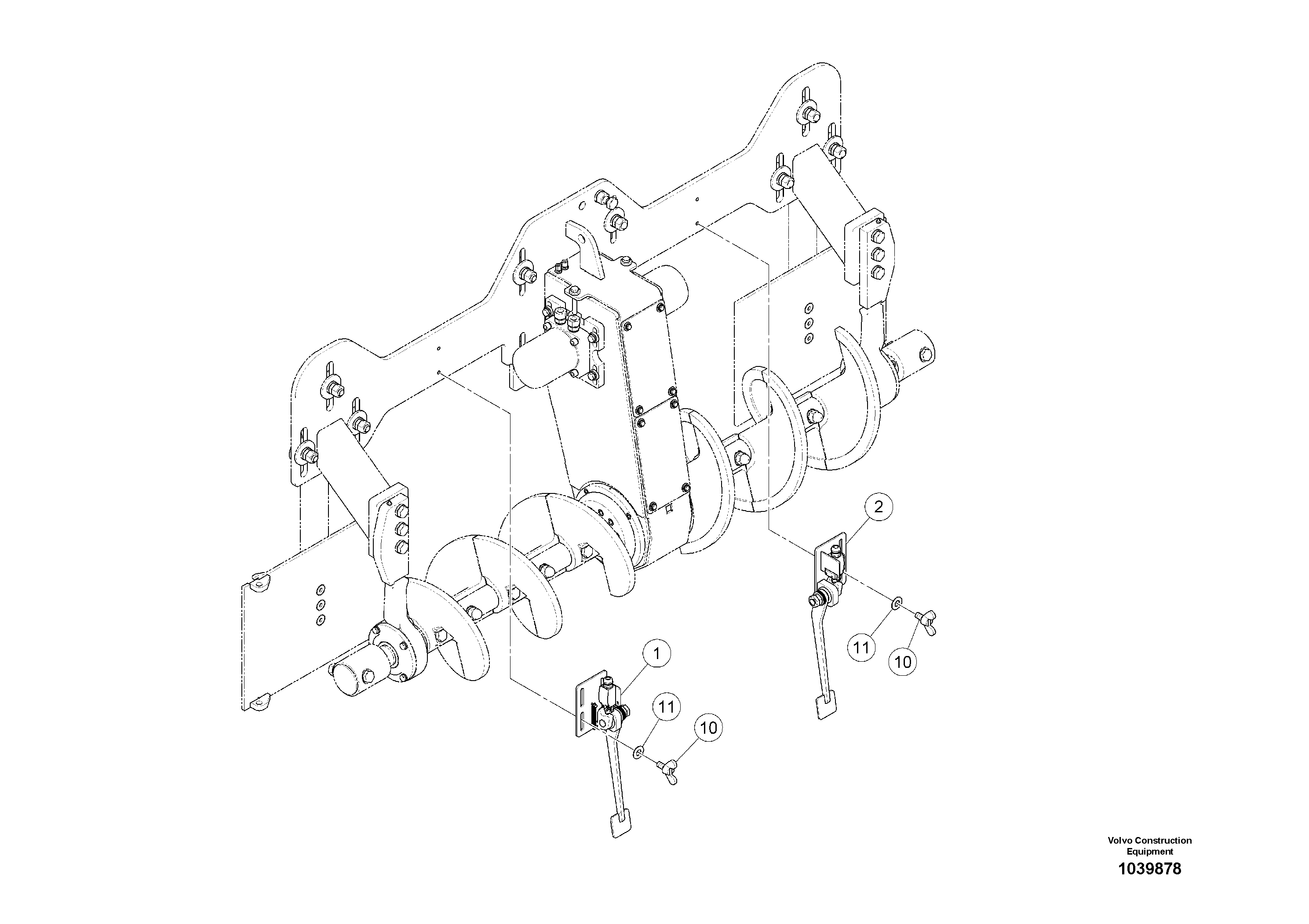 Схема запчастей Volvo ABG5770 - 94142 Bar For Conveyor Chain ABG5770 S/N 20740 -