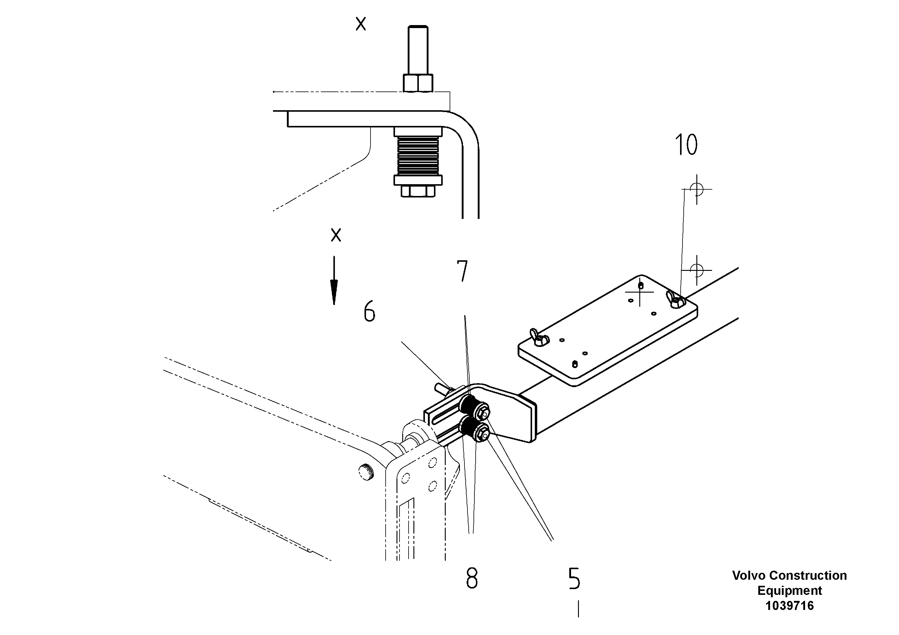 Схема запчастей Volvo ABG5770 - 95032 Опора ABG5770 S/N 20740 -