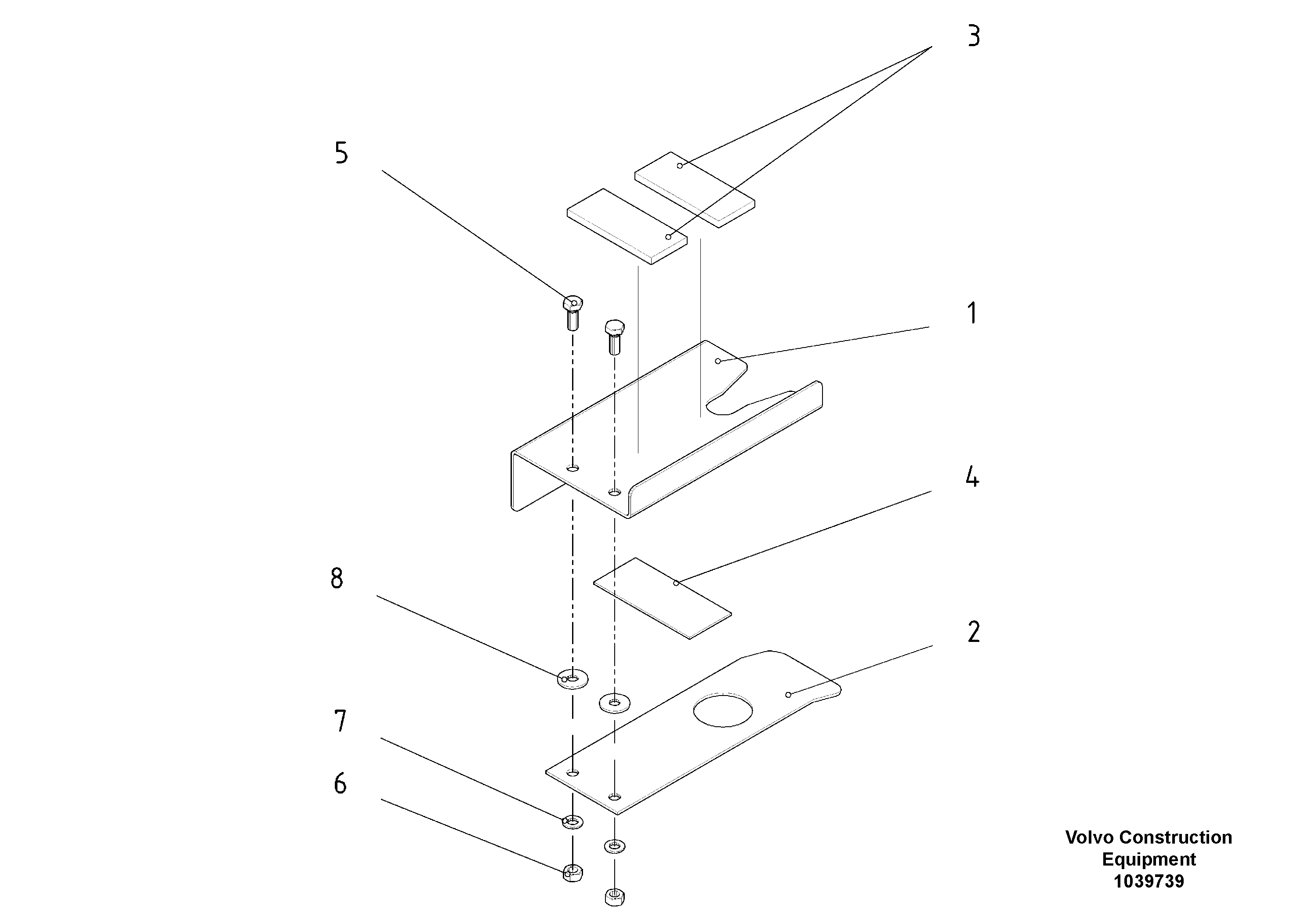 Схема запчастей Volvo ABG5770 - 94080 Regulator Support ABG5770 S/N 20740 -