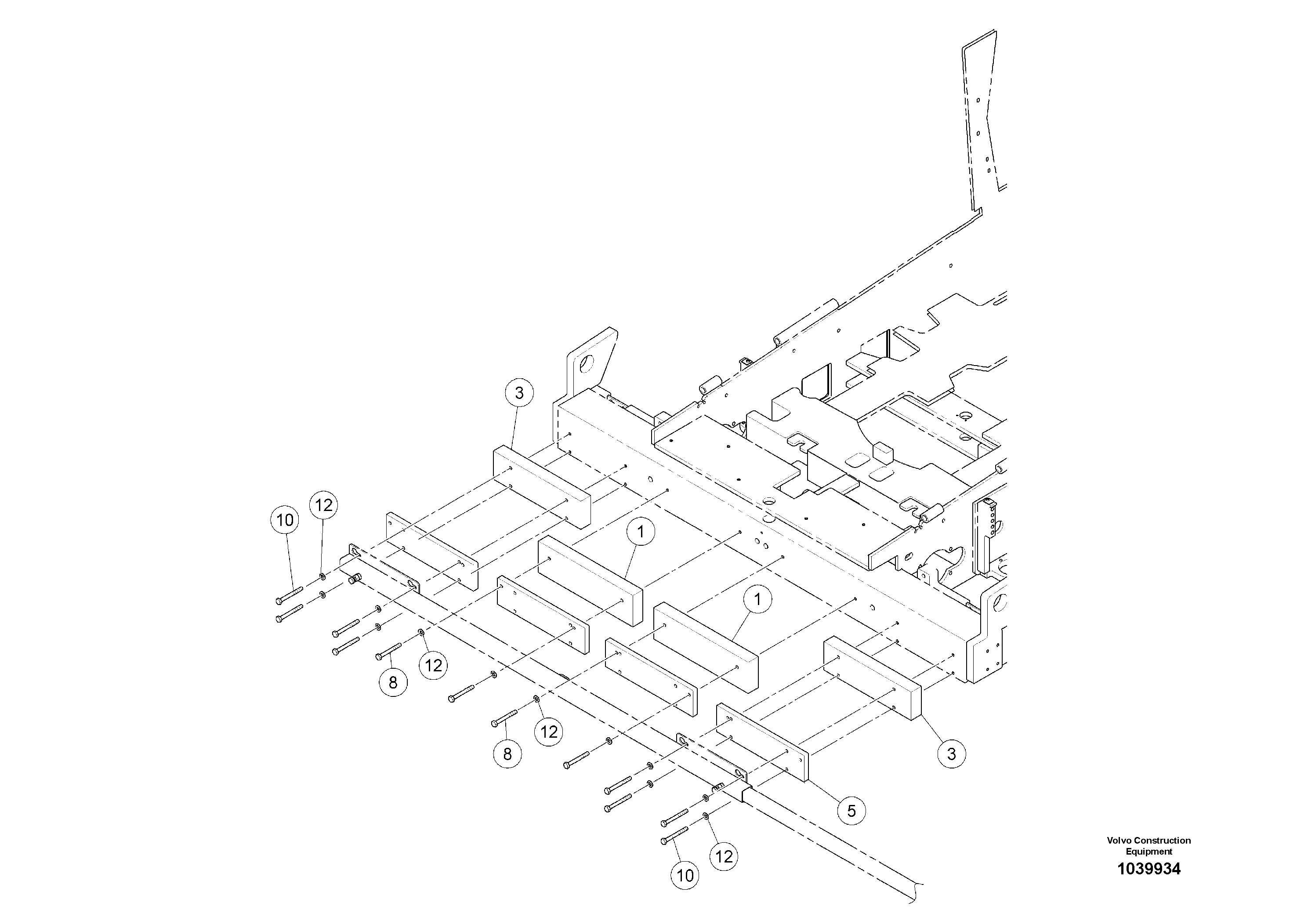 Схема запчастей Volvo ABG5770 - 76139 Ballast VB 78 GTC ATT. SCREEDS 2,5 - 9,0M ABG5770, ABG5870, ABG6870