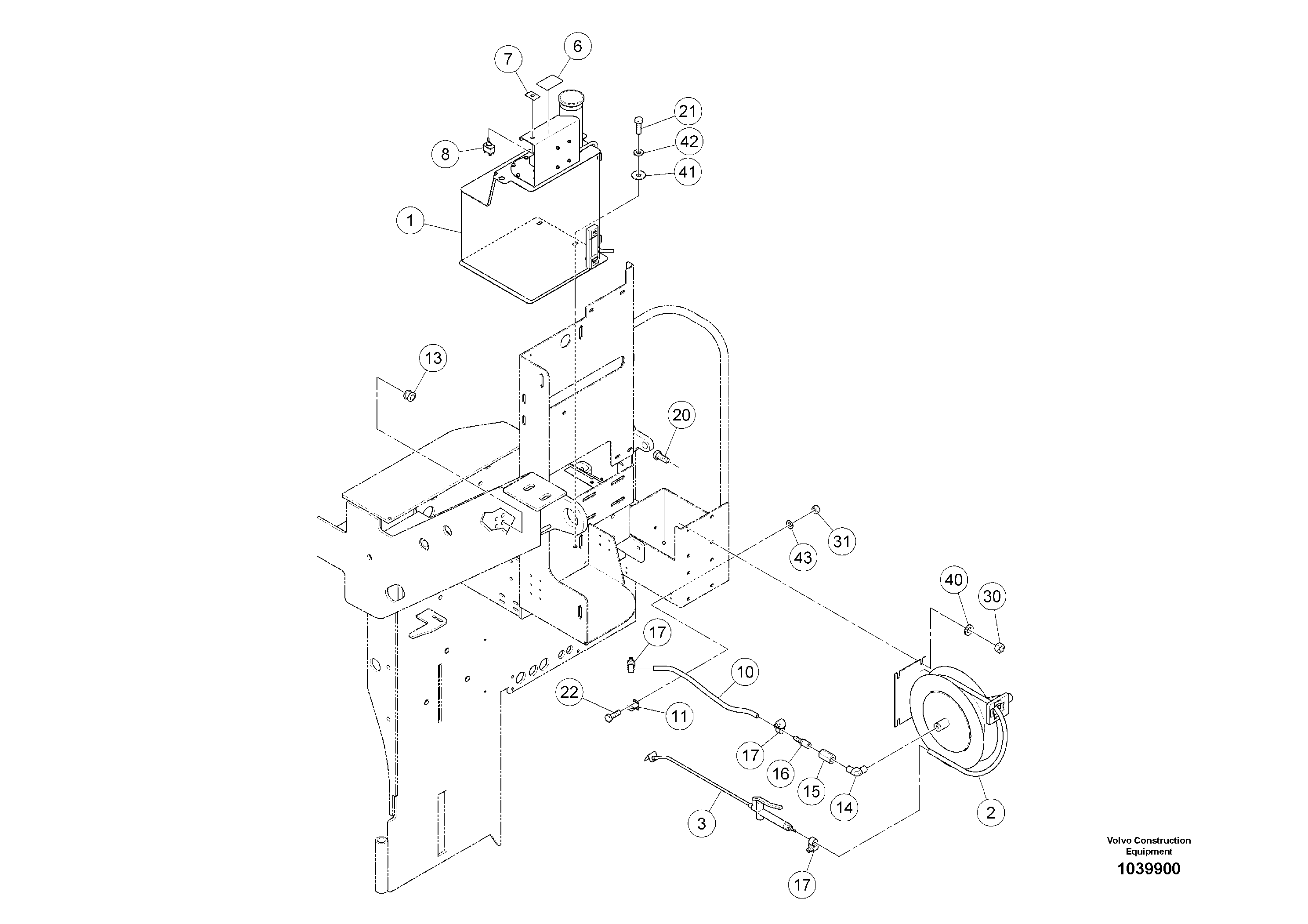 Схема запчастей Volvo ABG5770 - 92882 Emulsion system ABG5770 S/N 20740 -