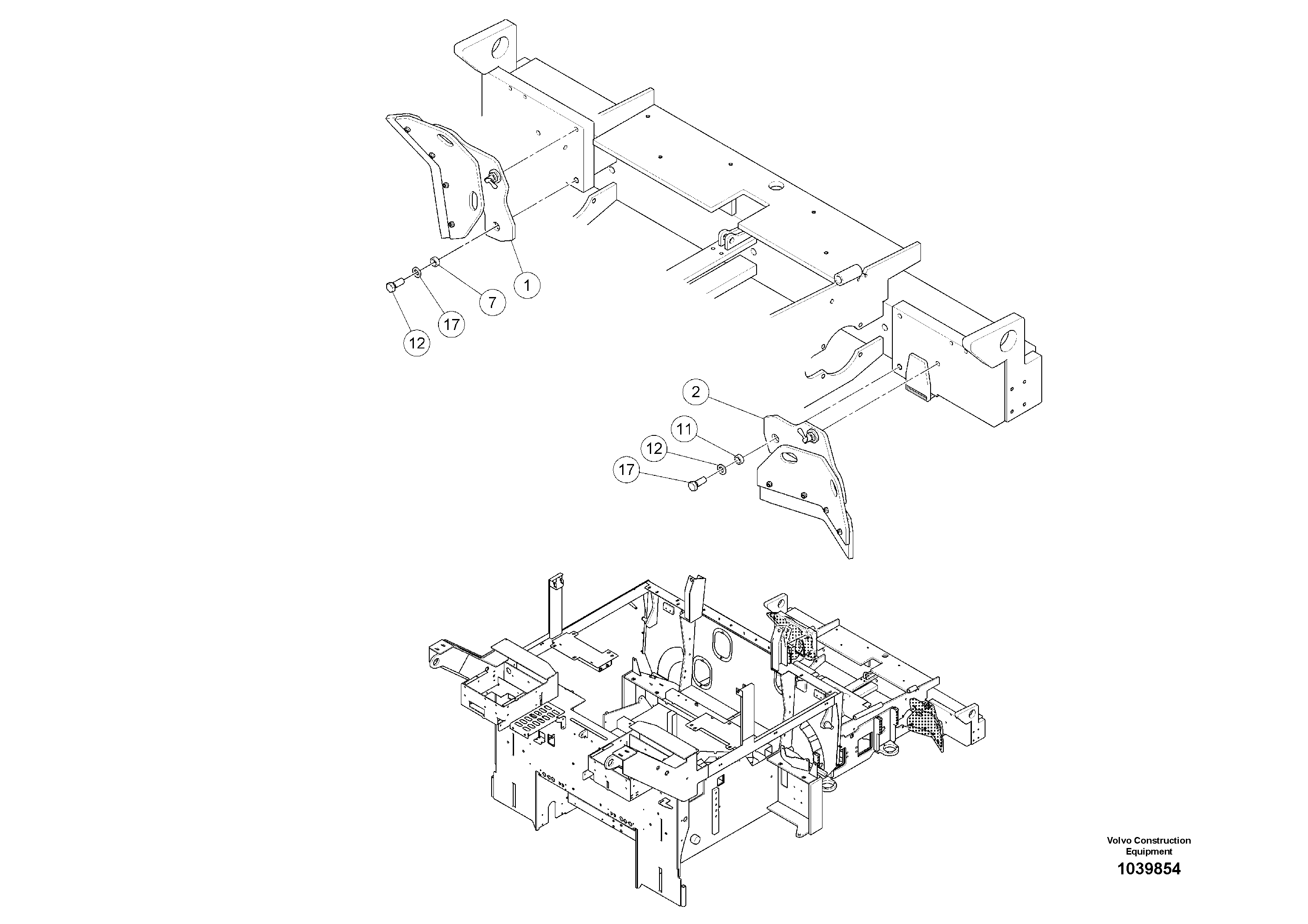 Схема запчастей Volvo ABG5770 - 94530 Scraper Assembly ABG5770 S/N 20740 -