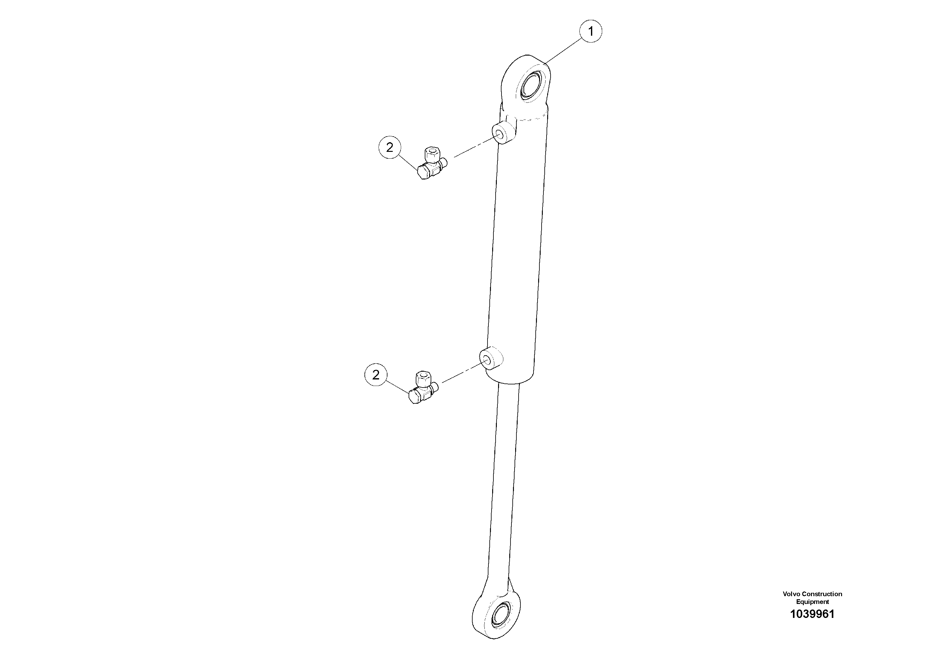 Схема запчастей Volvo ABG5770 - 95752 Levelling Cylinder ABG5770 S/N 20740 -