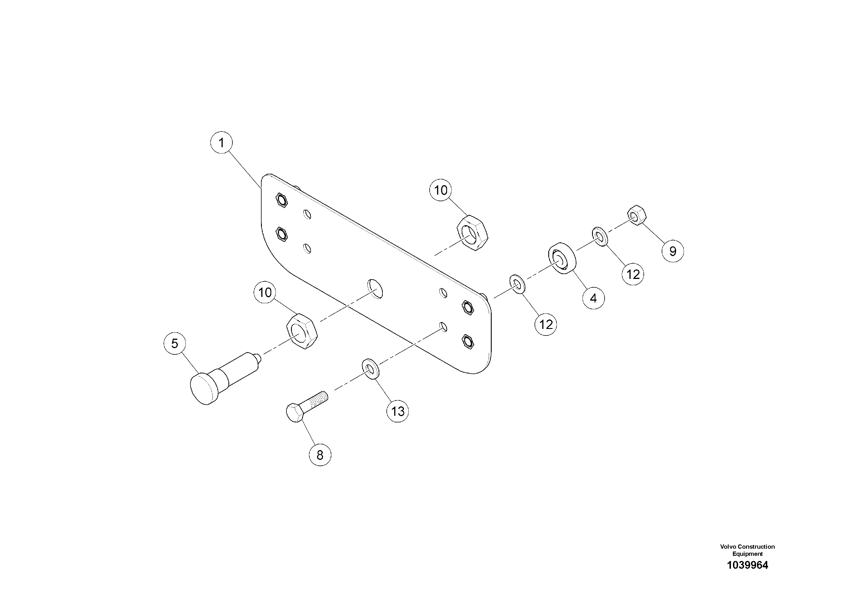 Схема запчастей Volvo ABG5770 - 93869 Guide ABG5770 S/N 20740 -