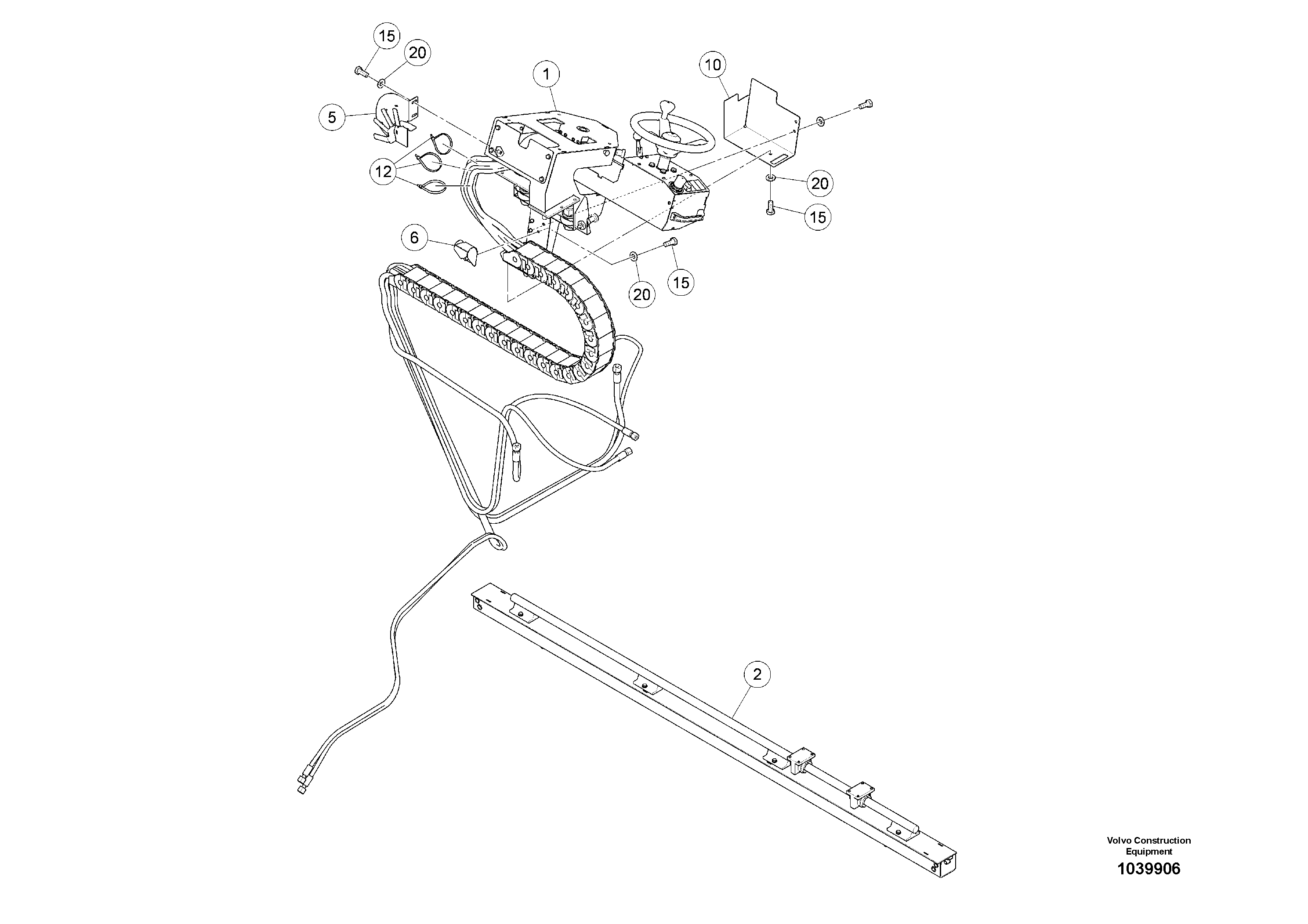 Схема запчастей Volvo ABG5770 - 98174 main control panel kit ABG5770 S/N 20740 -