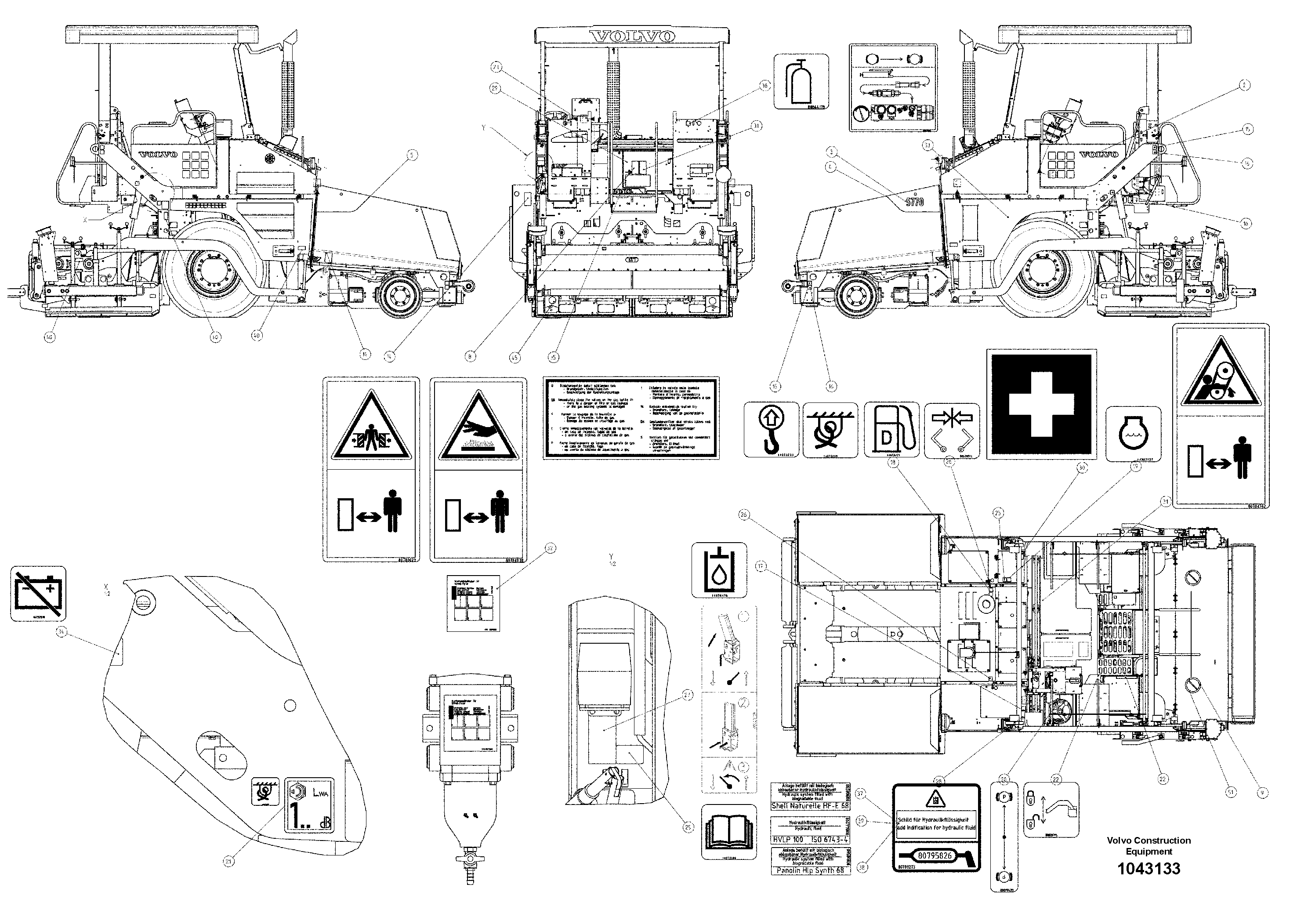 Схема запчастей Volvo ABG5770 - 87195 Signs 5770 ABG5770 S/N 20740 -