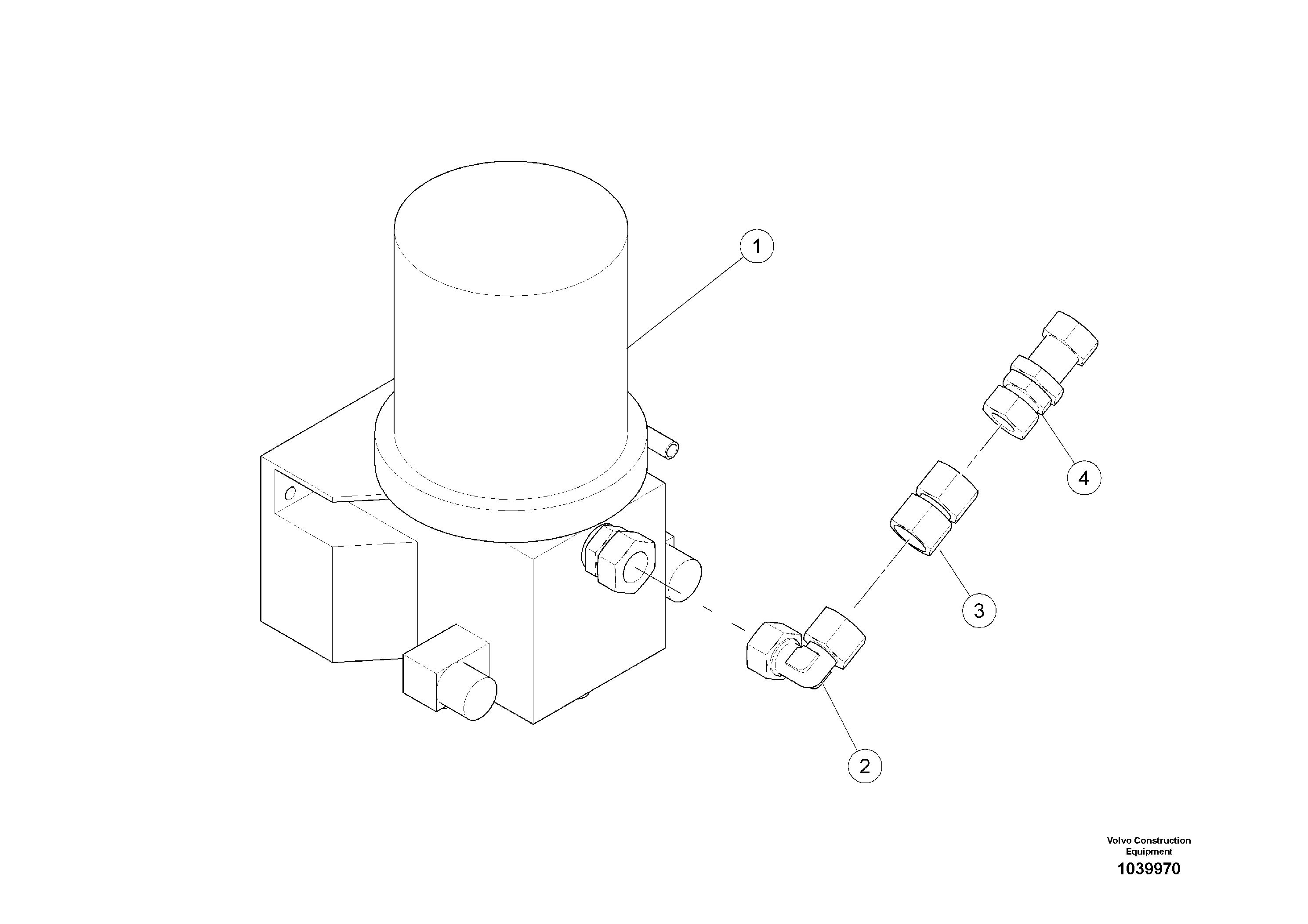 Схема запчастей Volvo ABG5770 - 92452 Central lubrication ABG5770 S/N 20740 -
