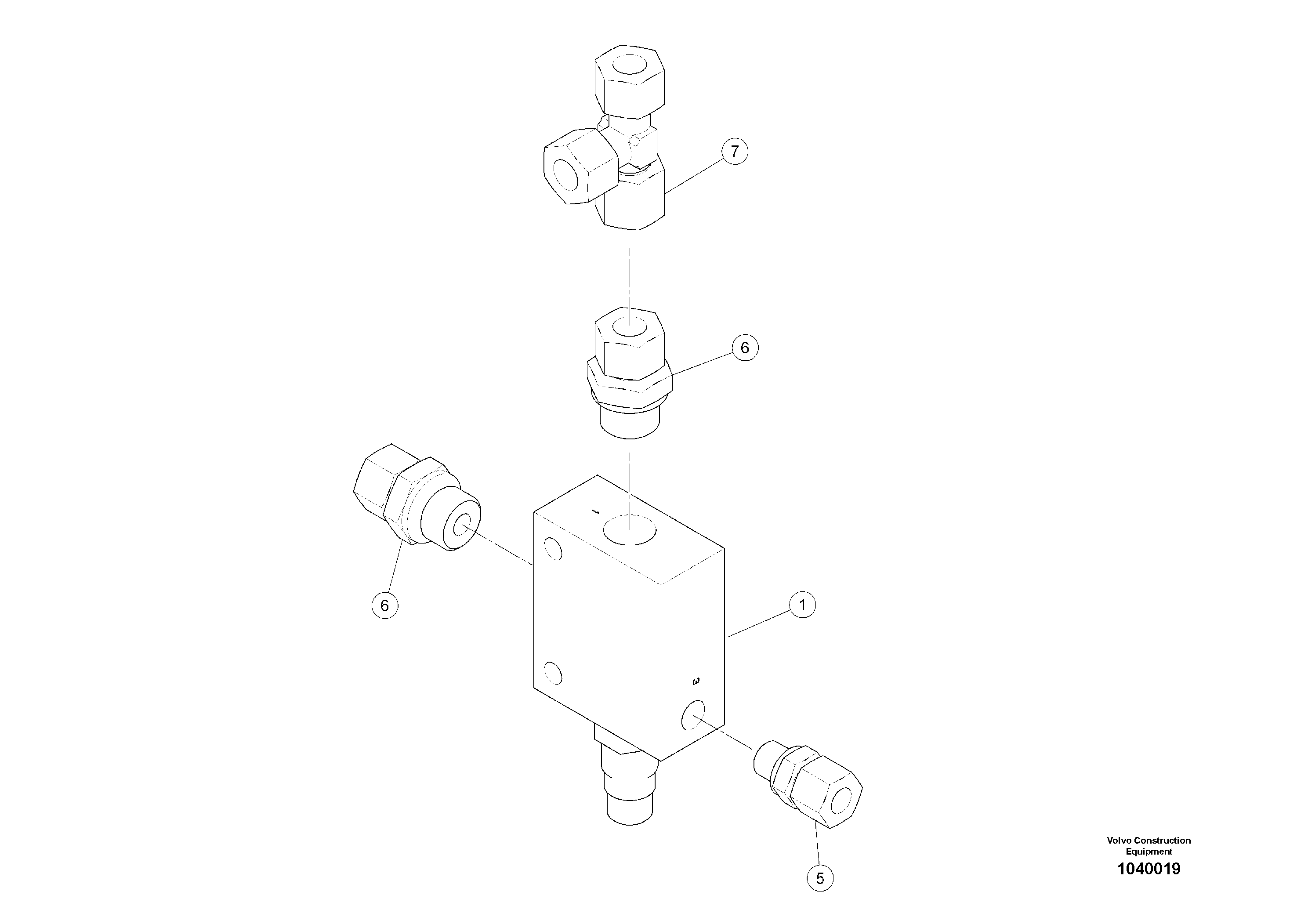 Схема запчастей Volvo ABG5770 - 100530 pressure reducing valve ABG5770 S/N 20740 -