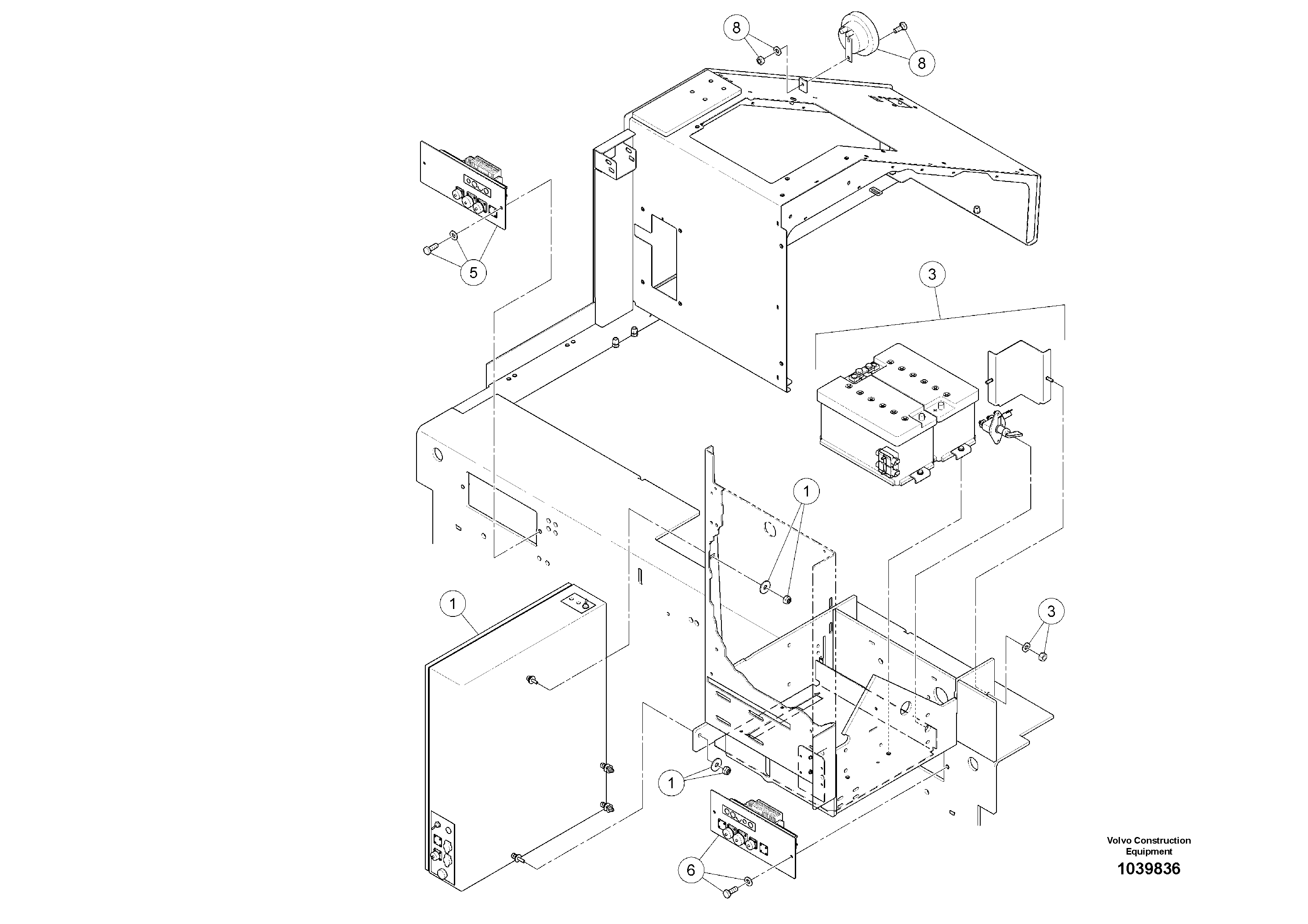 Схема запчастей Volvo ABG5770 - 93083 Electric basic kit ABG5770 S/N 20740 -