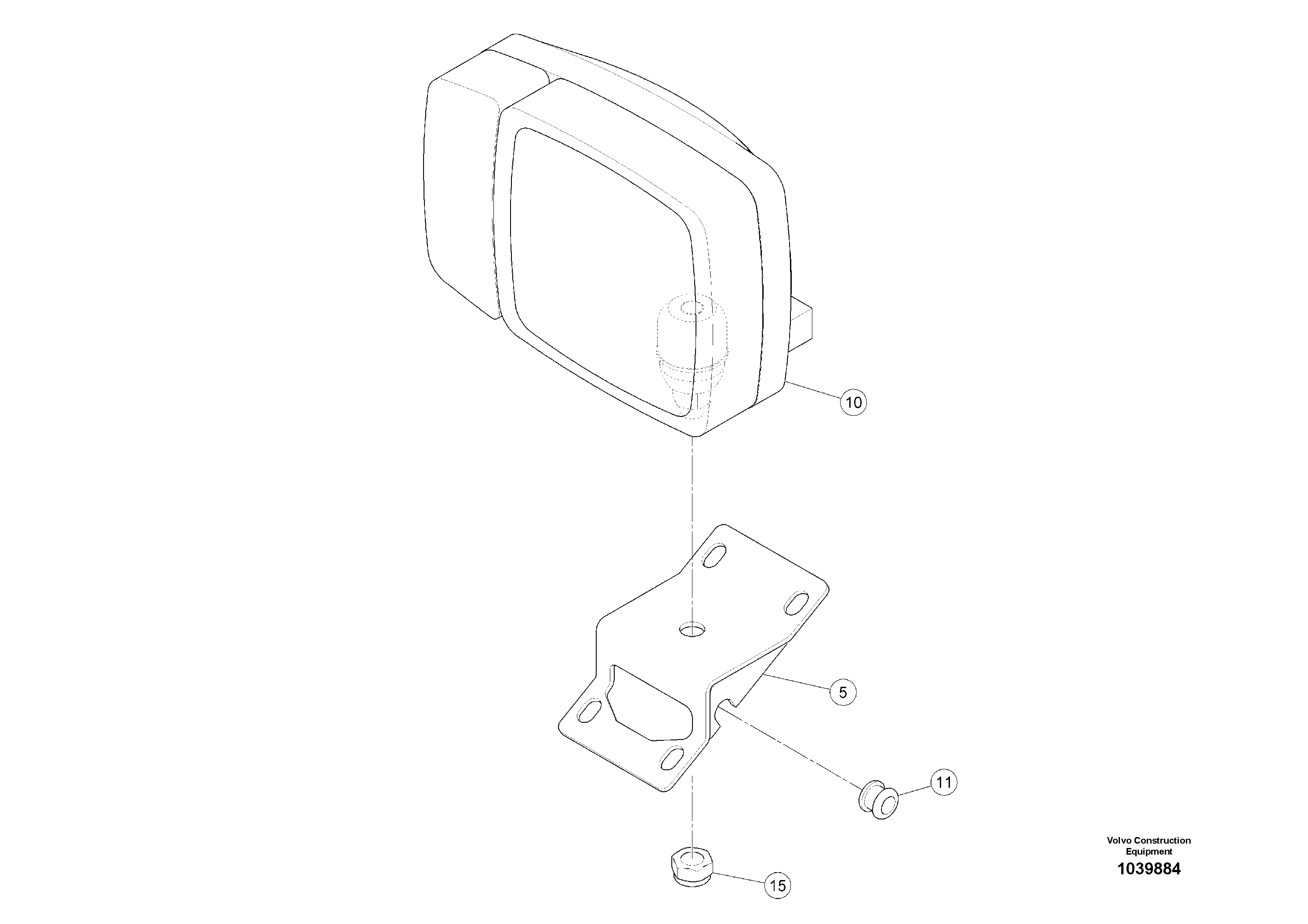 Схема запчастей Volvo ABG5770 - 100844 Headlight ABG5770 S/N 20740 -