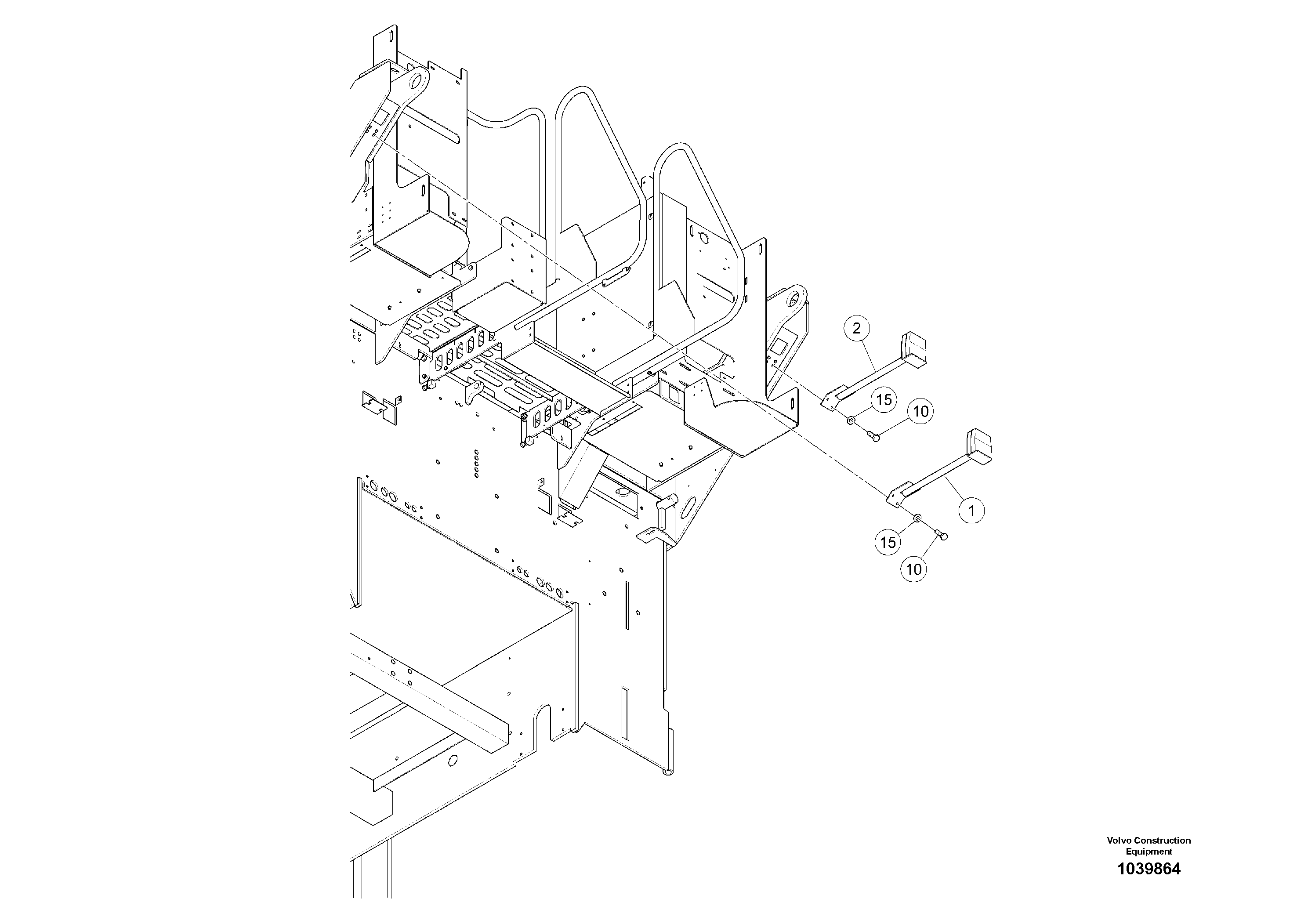 Схема запчастей Volvo ABG5770 - 100864 Lighting Rear ABG5770 S/N 20740 -