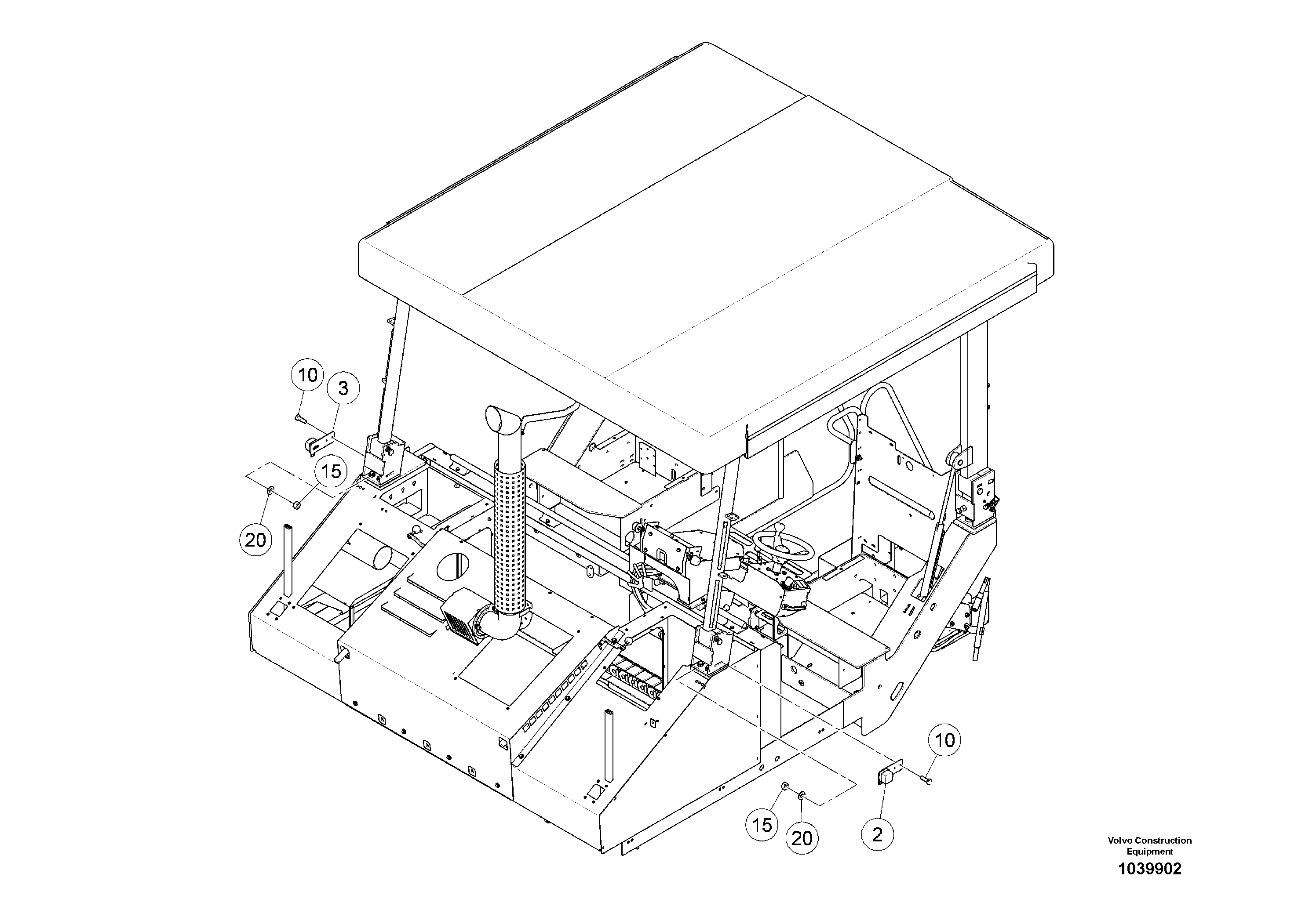 Схема запчастей Volvo ABG5770 - 100862 Running lights ABG5770 S/N 20740 -