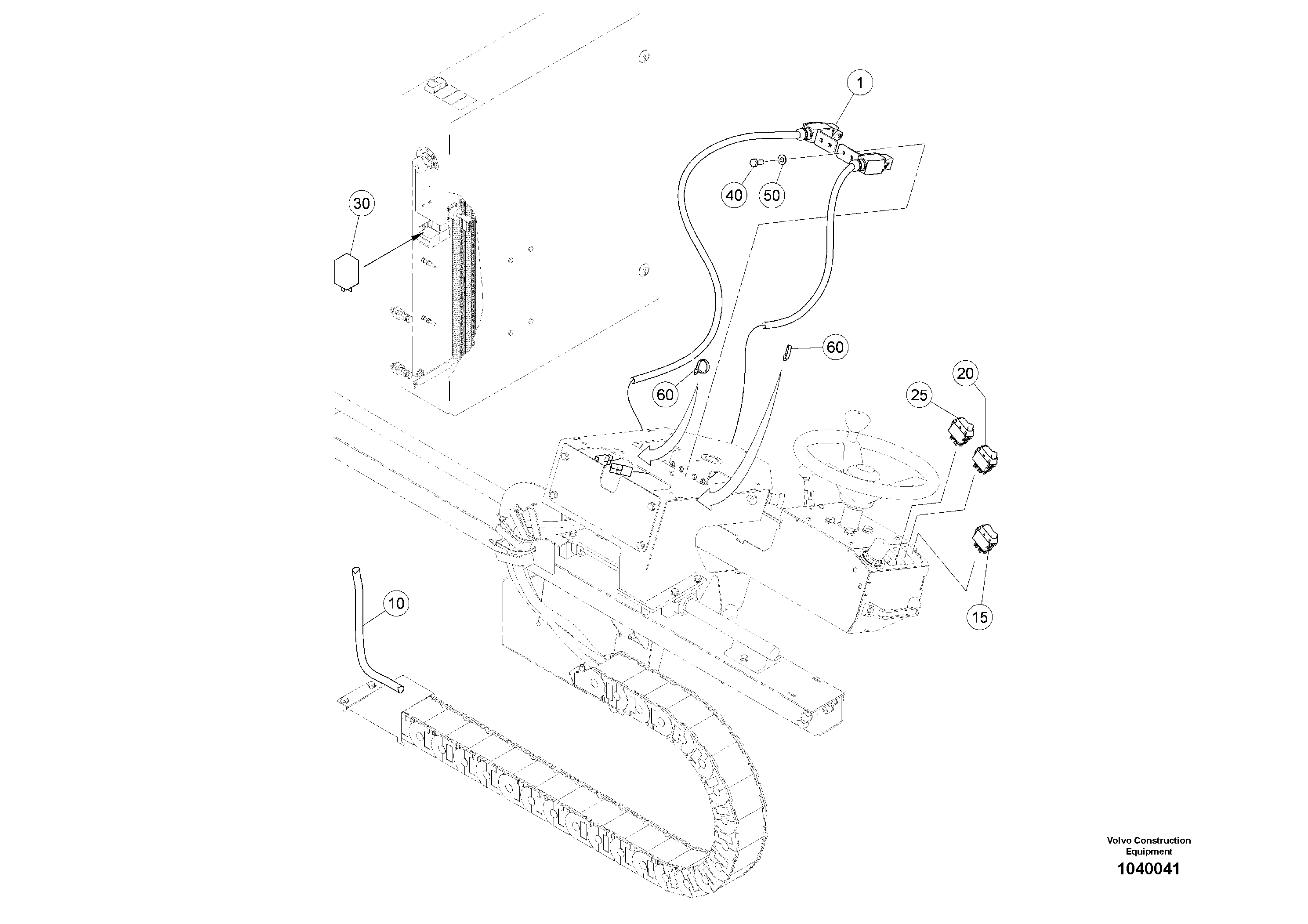 Схема запчастей Volvo ABG5770 - 94809 electric headlights ABG5770 S/N 20740 -