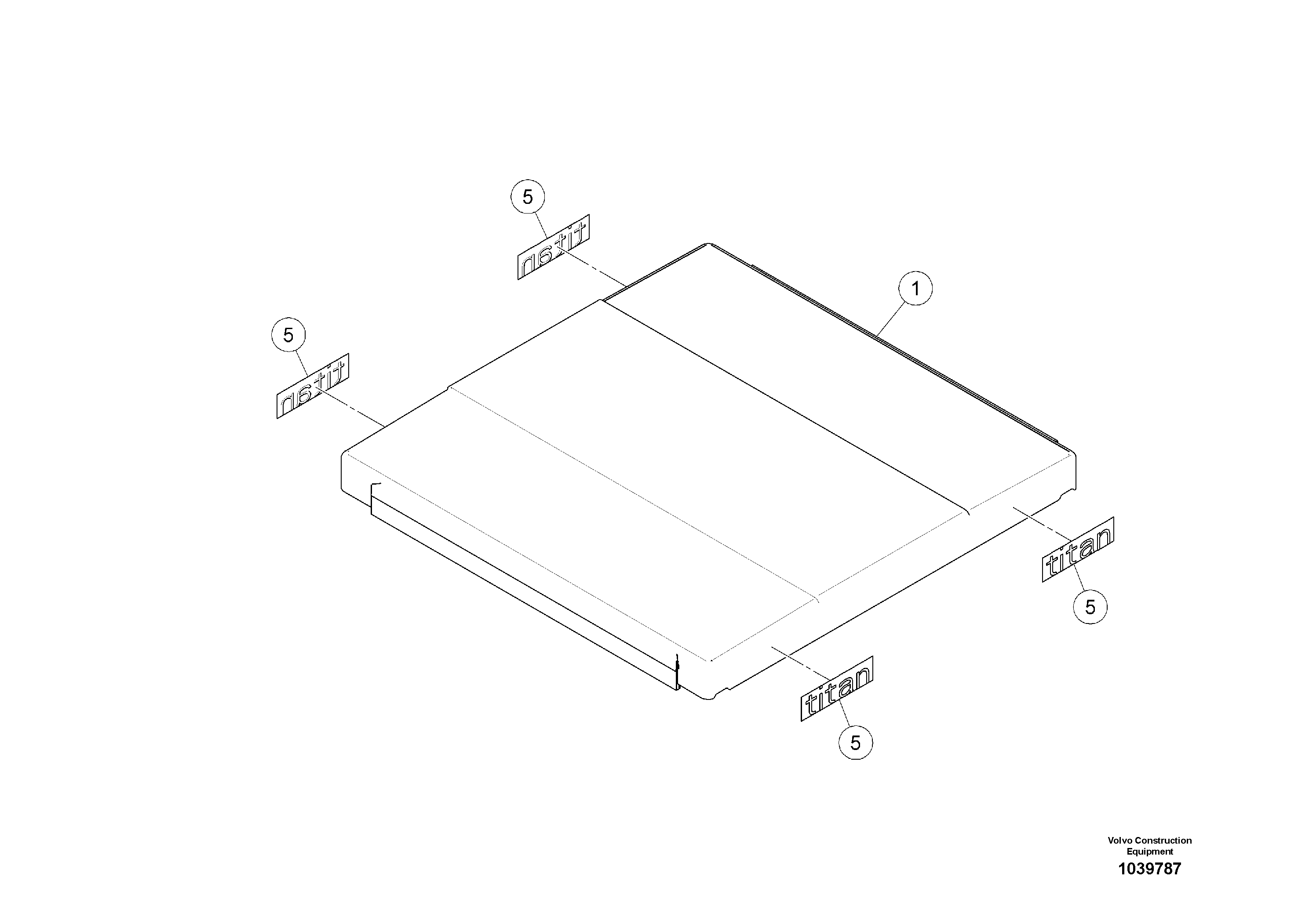 Схема запчастей Volvo ABG5870 - 52718 Inscription Weather Roof ABG5870 S/N 22058 -