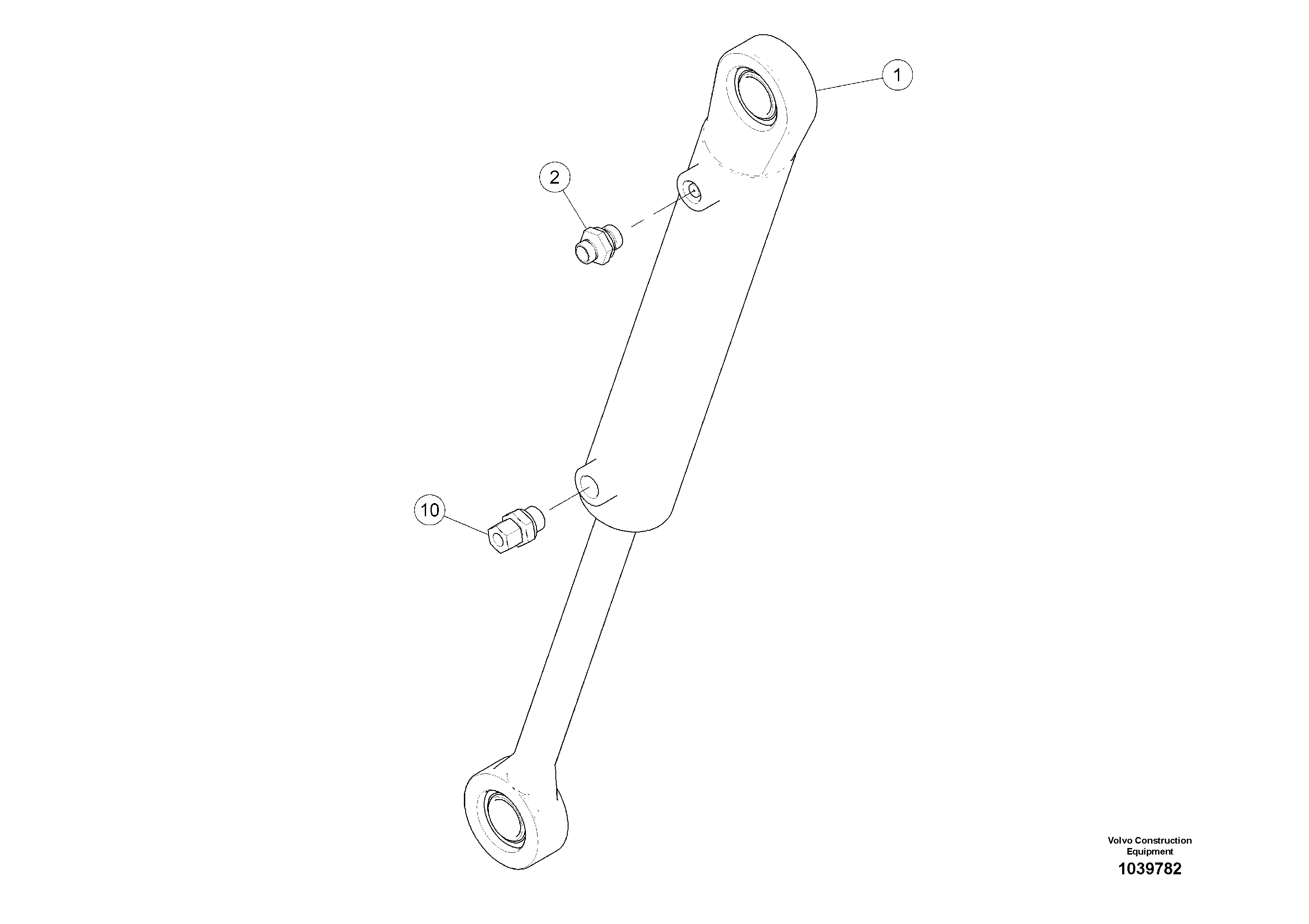 Схема запчастей Volvo ABG5870 - 52285 Hopper Cylinder ABG5870 S/N 22058 -