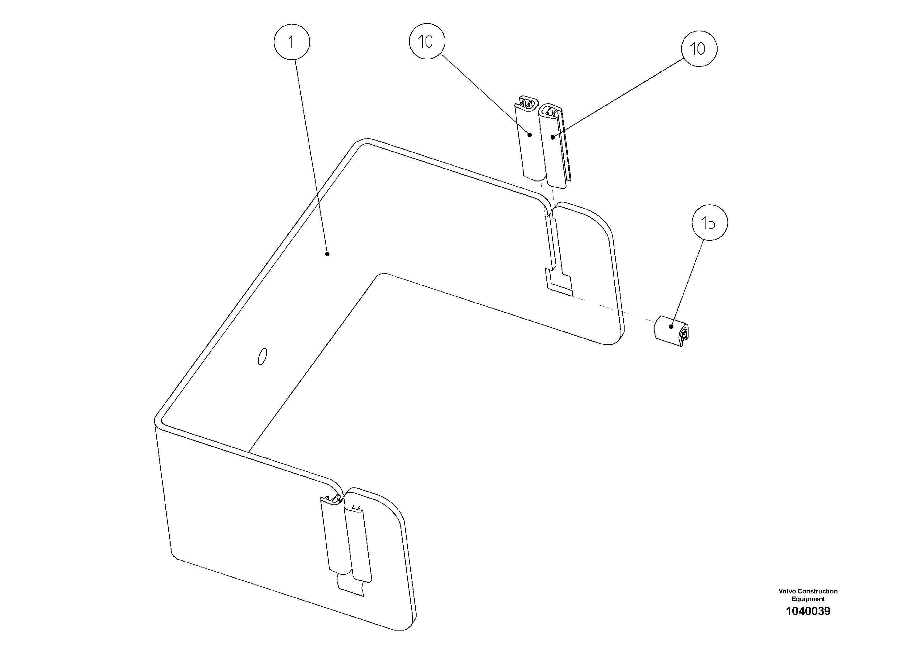 Схема запчастей Volvo ABG5870 - 52905 Опора ABG5870 S/N 22058 -