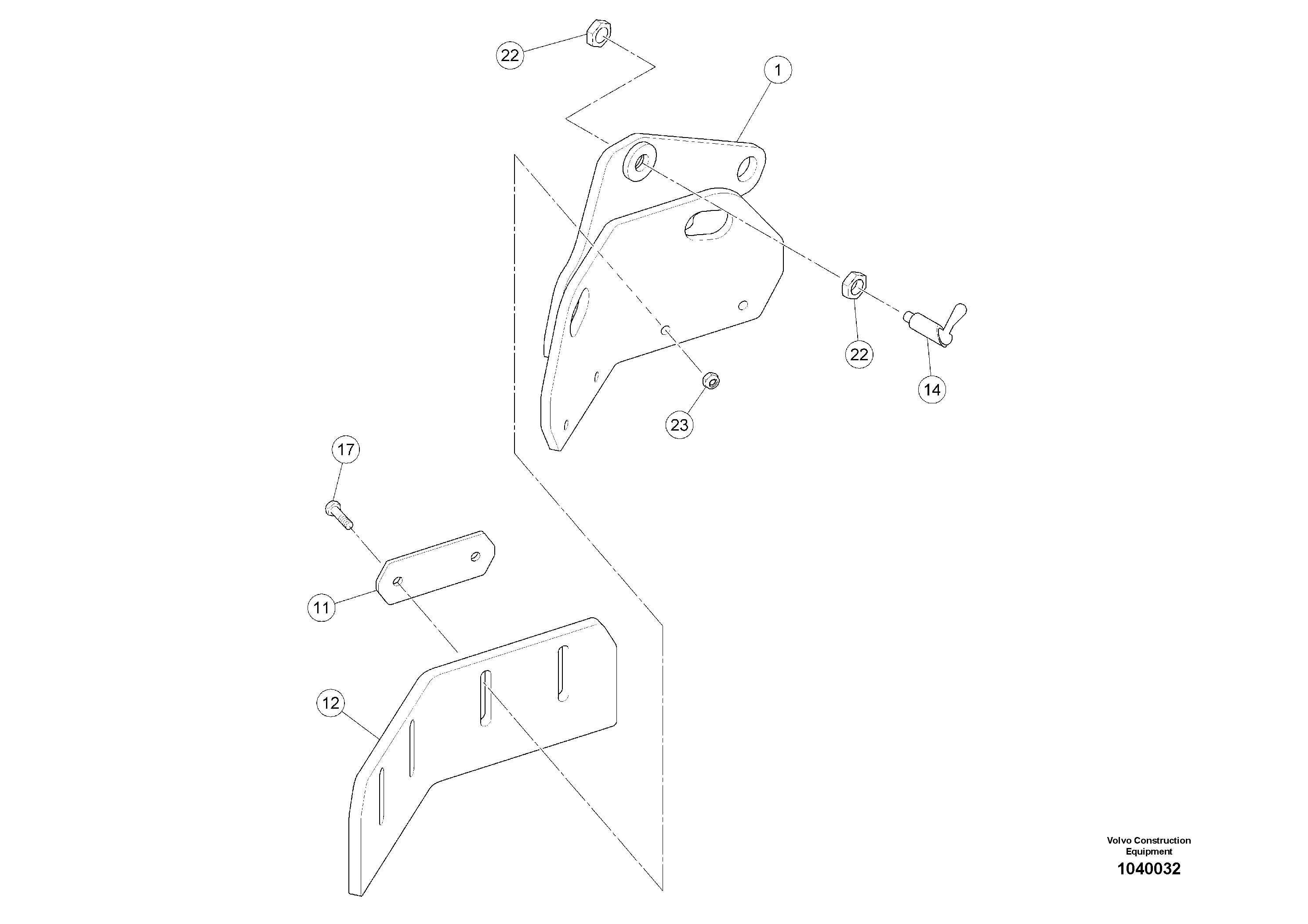 Схема запчастей Volvo ABG6870 - 54608 Scraper ABG6870 S/N 20735 -