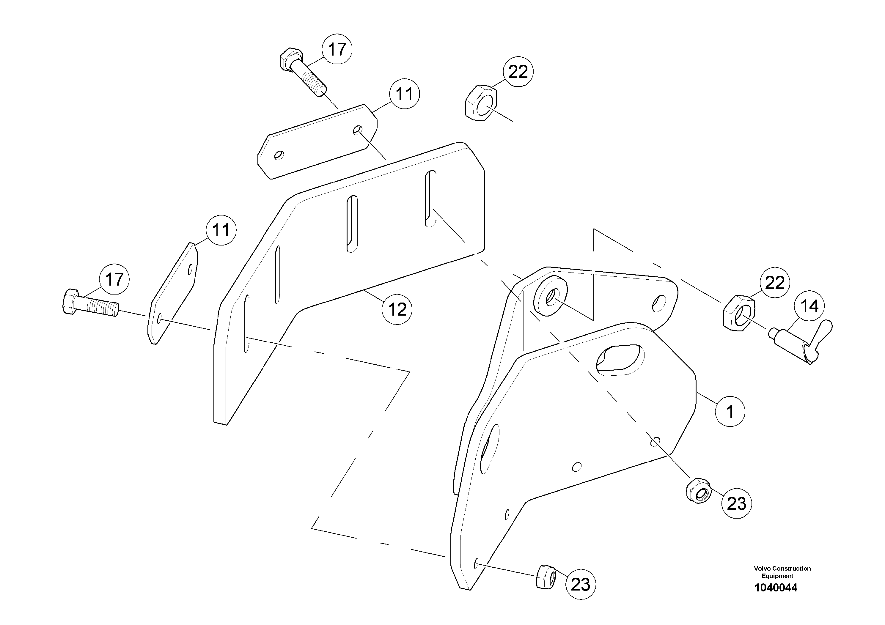 Схема запчастей Volvo ABG6870 - 56455 Scraper ABG6870 S/N 20735 -