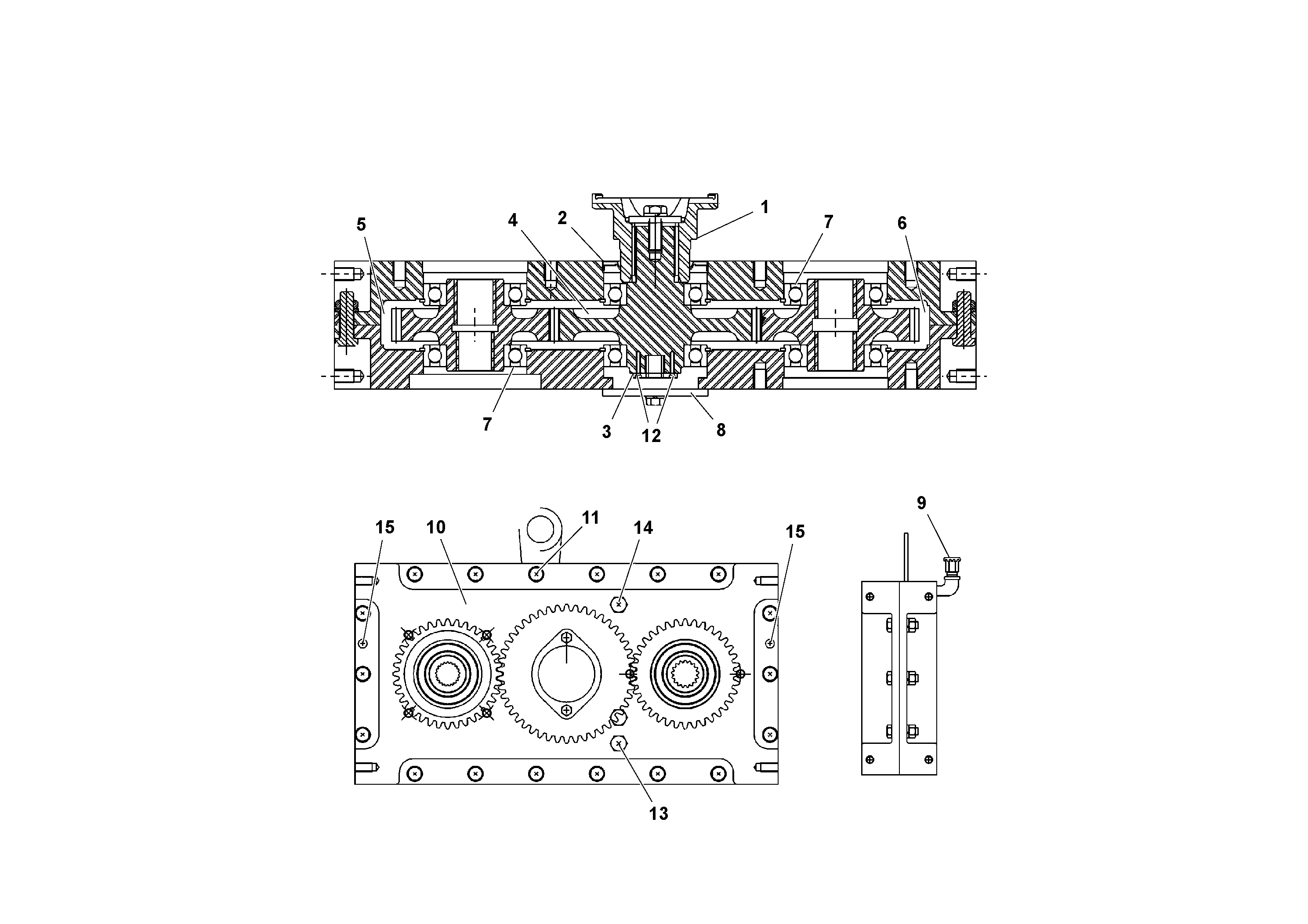 Схема запчастей Volvo PF161 - 53273 Pump Drive Transmission PF161 S/N 197506 -