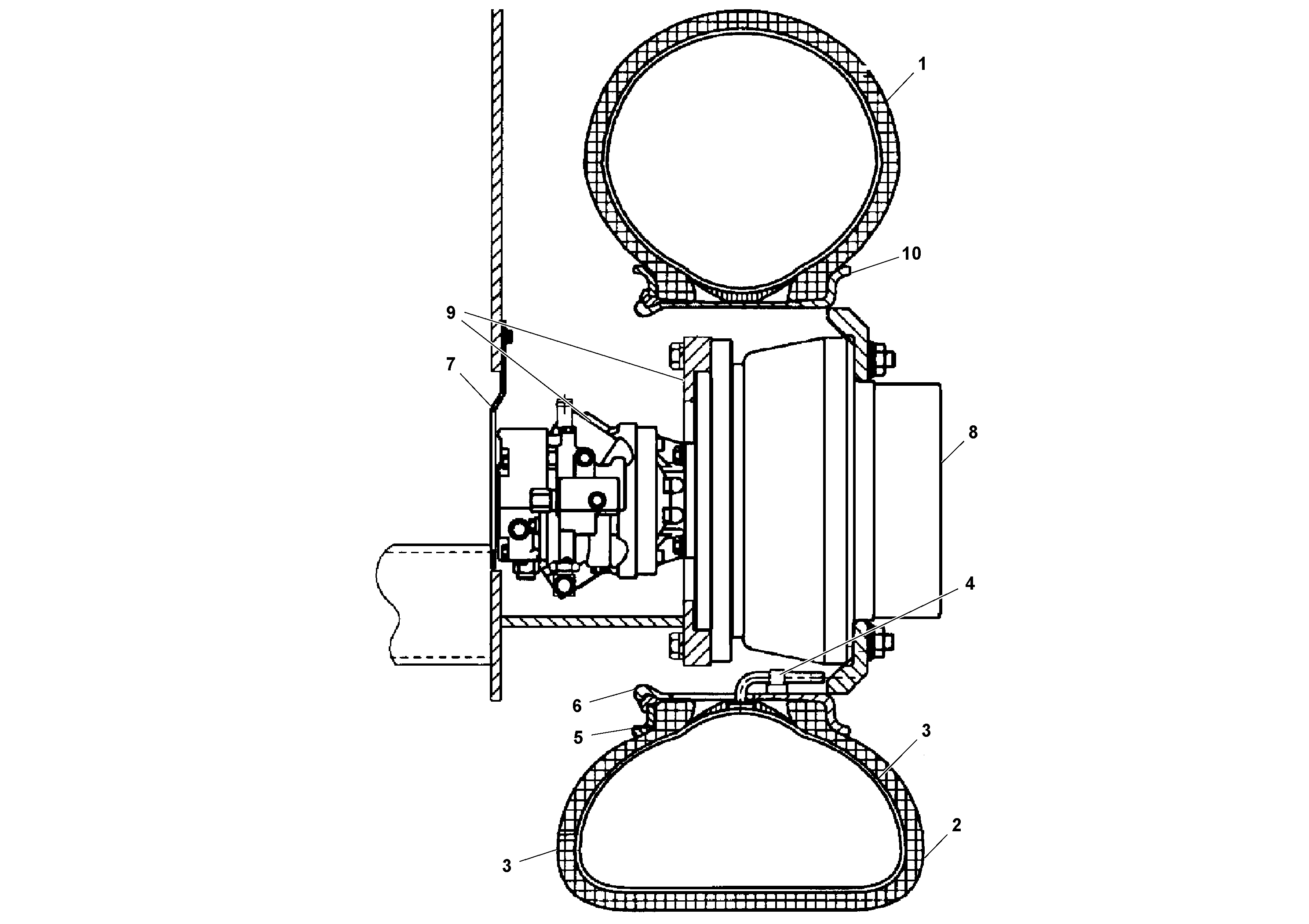 Схема запчастей Volvo PF161 - 74166 Traction Wheel Arrangement PF161 S/N 197506 -