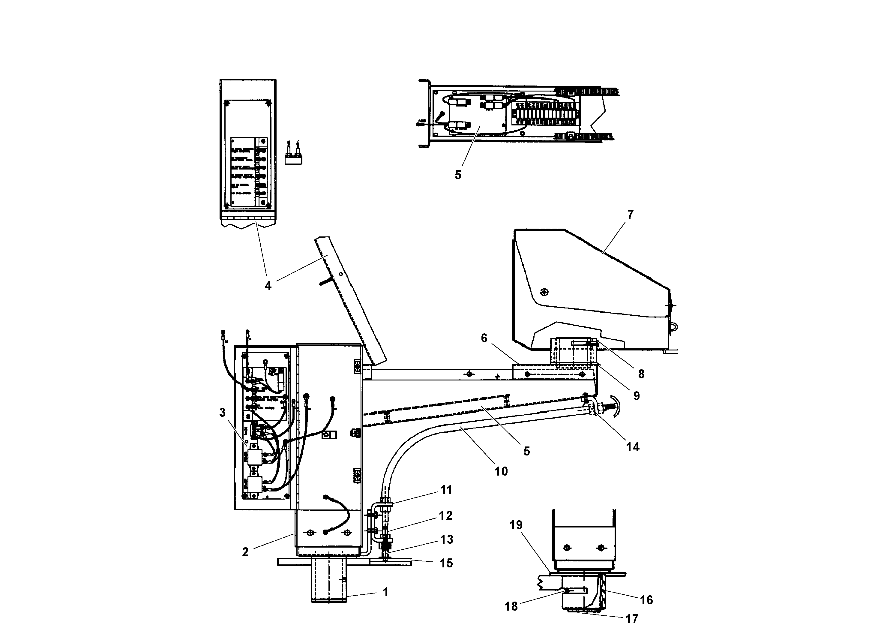 Схема запчастей Volvo PF161 - 68854 Swing Control Console Assembly PF161 S/N 197506 -