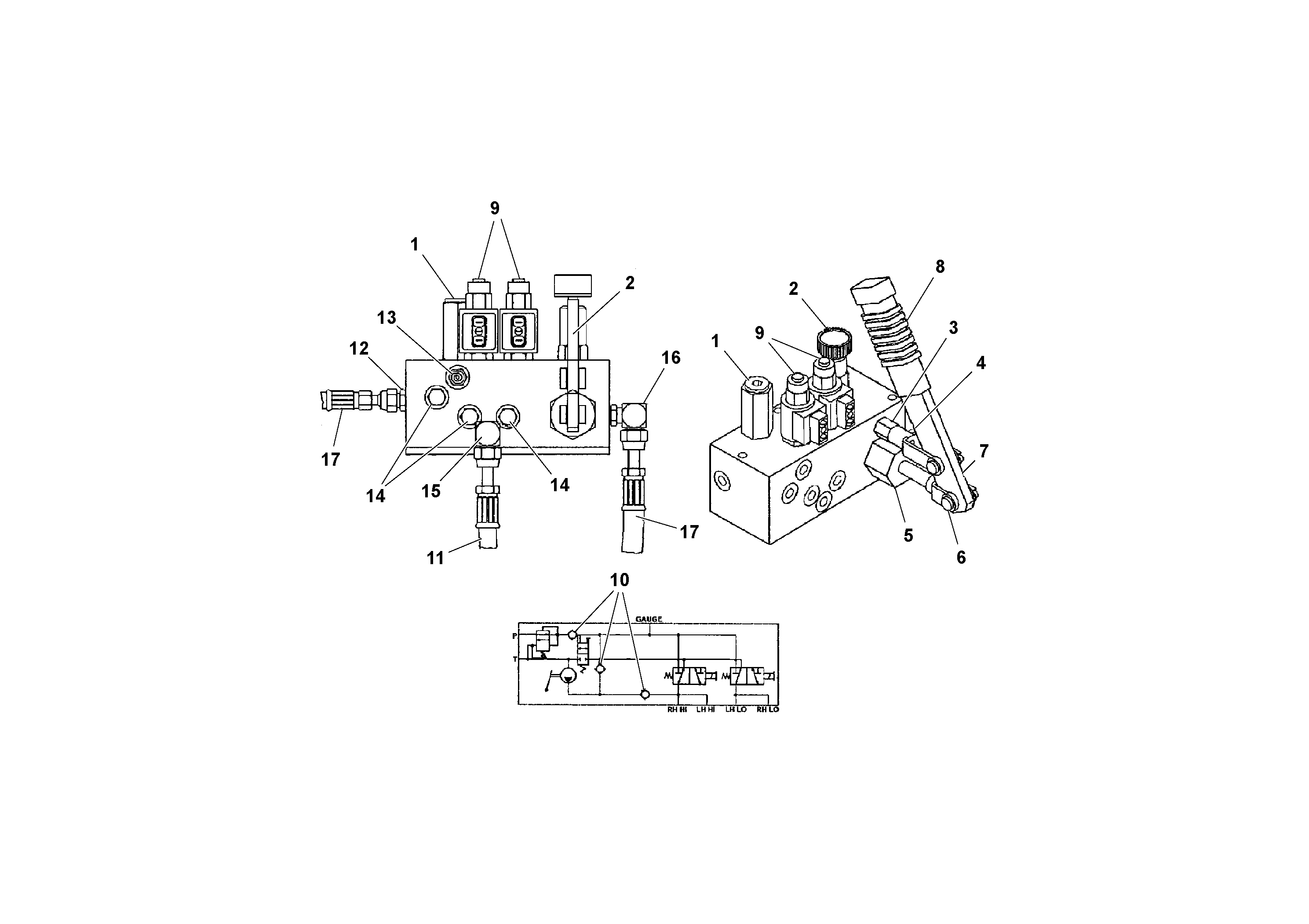 Схема запчастей Volvo PF161 - 67889 Brake/shift And Towing Valve PF161 S/N 197506 -