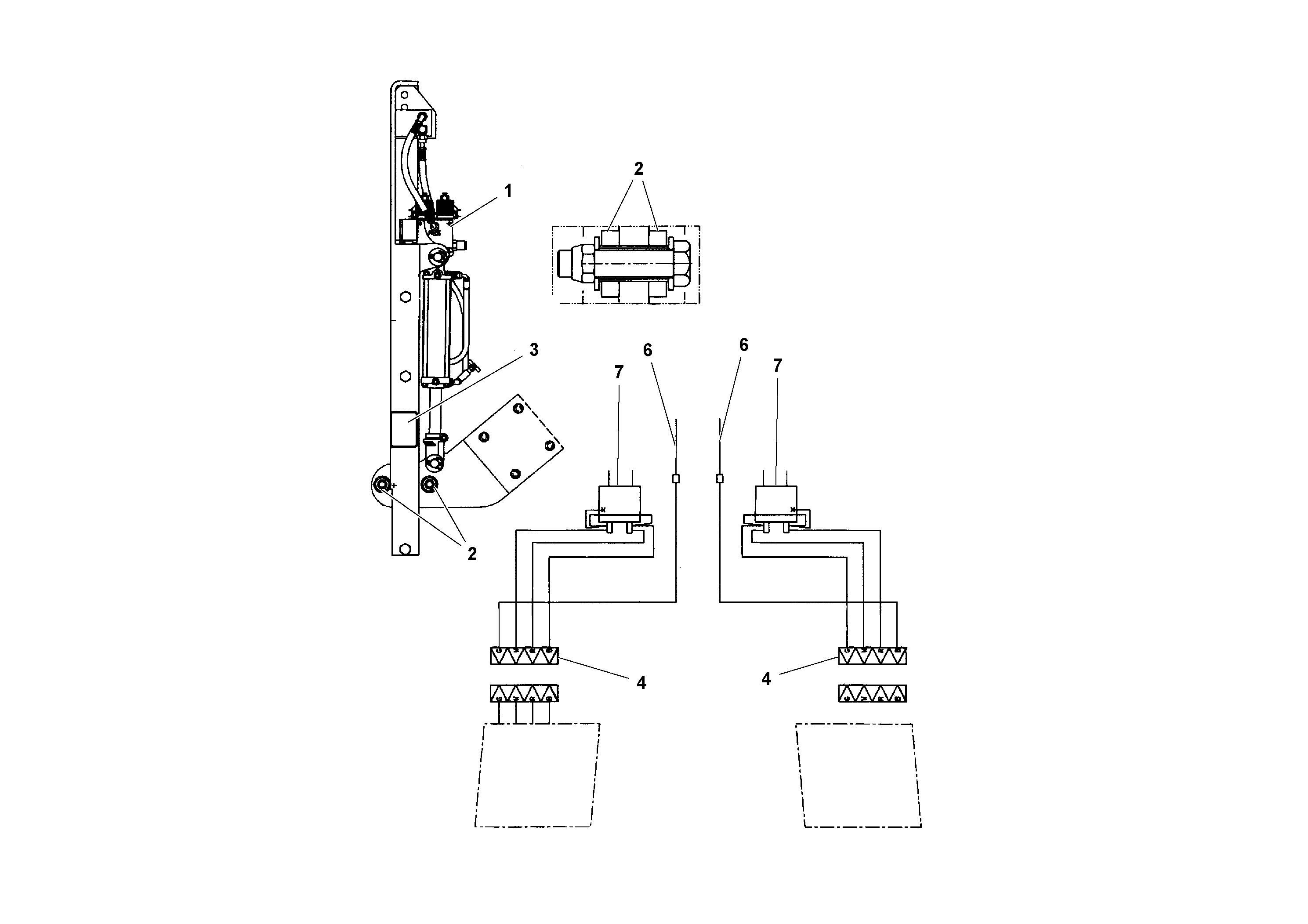 Схема запчастей Volvo PF161 - 68008 Automatic Level Control Arrangement PF161 S/N 197506 -